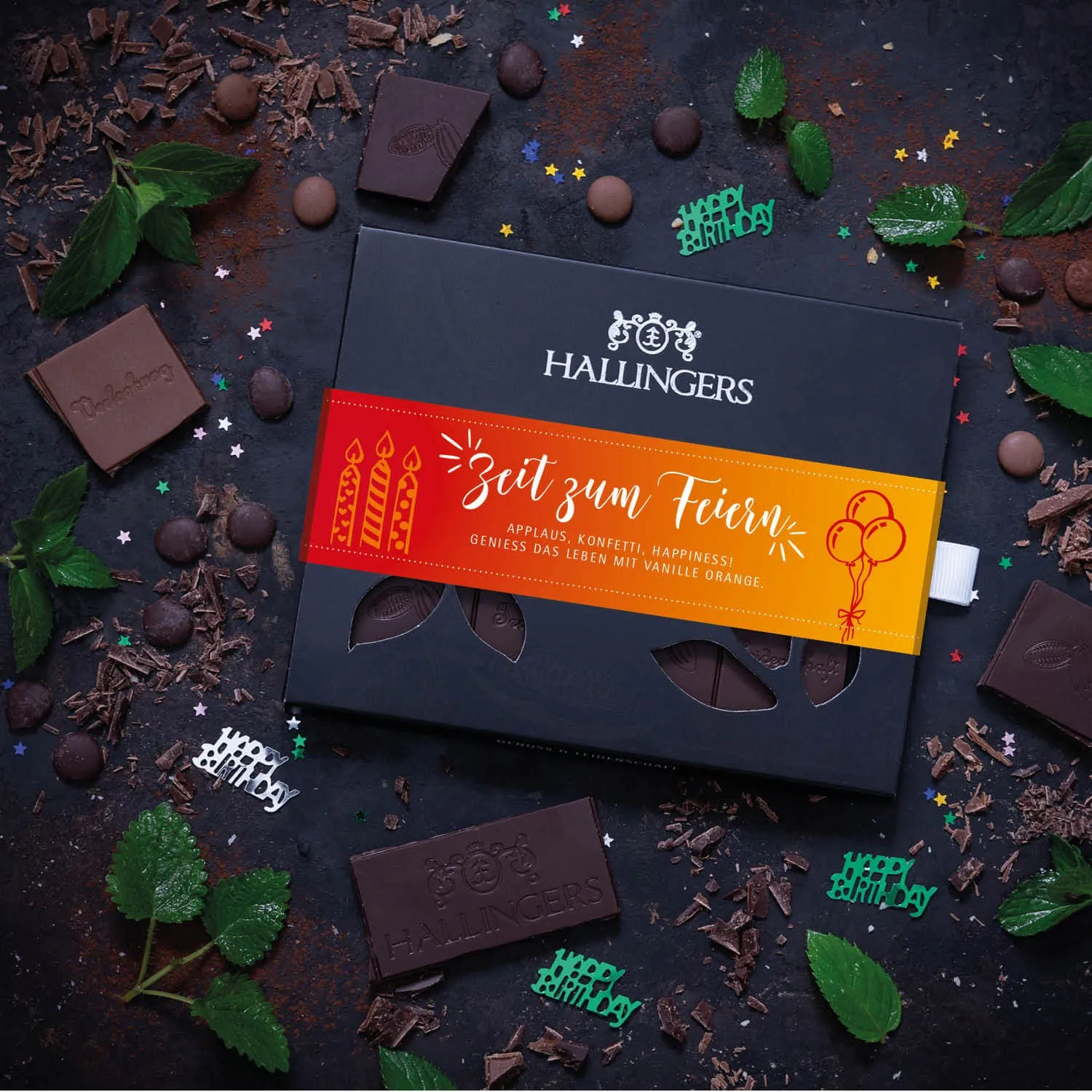 VEGANE SCHOKOLADE OHNE ALKOHOL - Edle Tafel aus handgeschöpftem Confiserie-Edelkakao, veganer Schokoladengenuss und stilvoll verpackt im hochwertigen Karton. Die besondere Geschenkidee für Genießer & süße Genussmomente