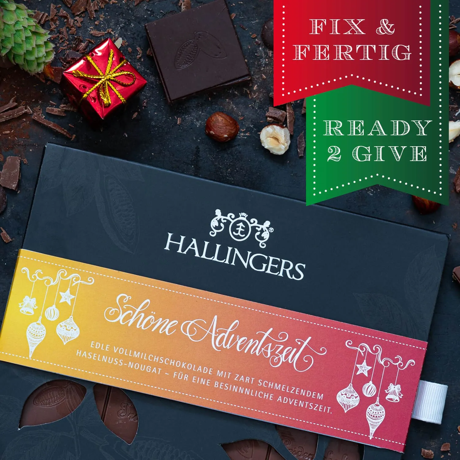 HANDWERK STATT MASSENWARE - Edition \Schöne Adventszeit\: Während andere auf niedrige Kosten & hohe Stückzahlen setzen, überzeugt echte Premium-Schokolade durch Geschmackstiefe, Qualität & ein Genusserlebnis mit bleibendem Eindruck
