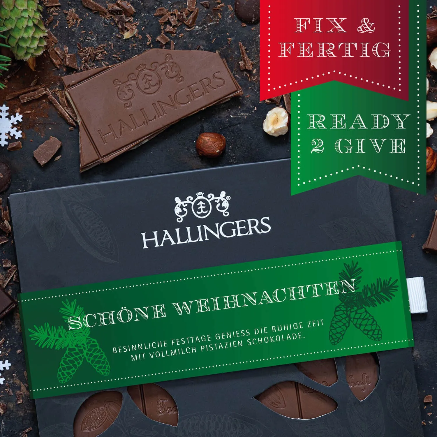 HANDWERK STATT MASSENWARE - Edition \Schöne Weihnachten\: Während andere auf niedrige Kosten & hohe Stückzahlen setzen, überzeugt echte Premium-Schokolade durch Geschmackstiefe, Qualität & ein Genusserlebnis mit bleibendem Eindruck