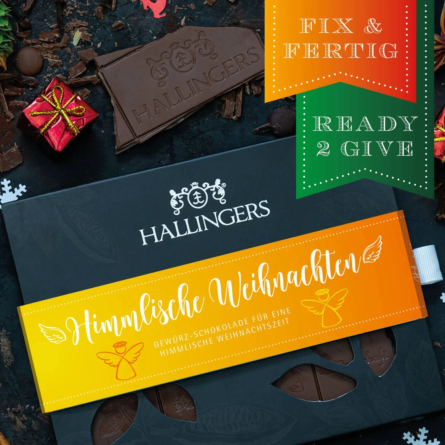 HANDWERK STATT MASSENWARE - Edition \Himmlische Weihnachten\: Während andere auf niedrige Kosten & hohe Stückzahlen setzen, überzeugt echte Premium-Schokolade durch Geschmackstiefe, Qualität & ein Genusserlebnis mit bleibendem Eindruck