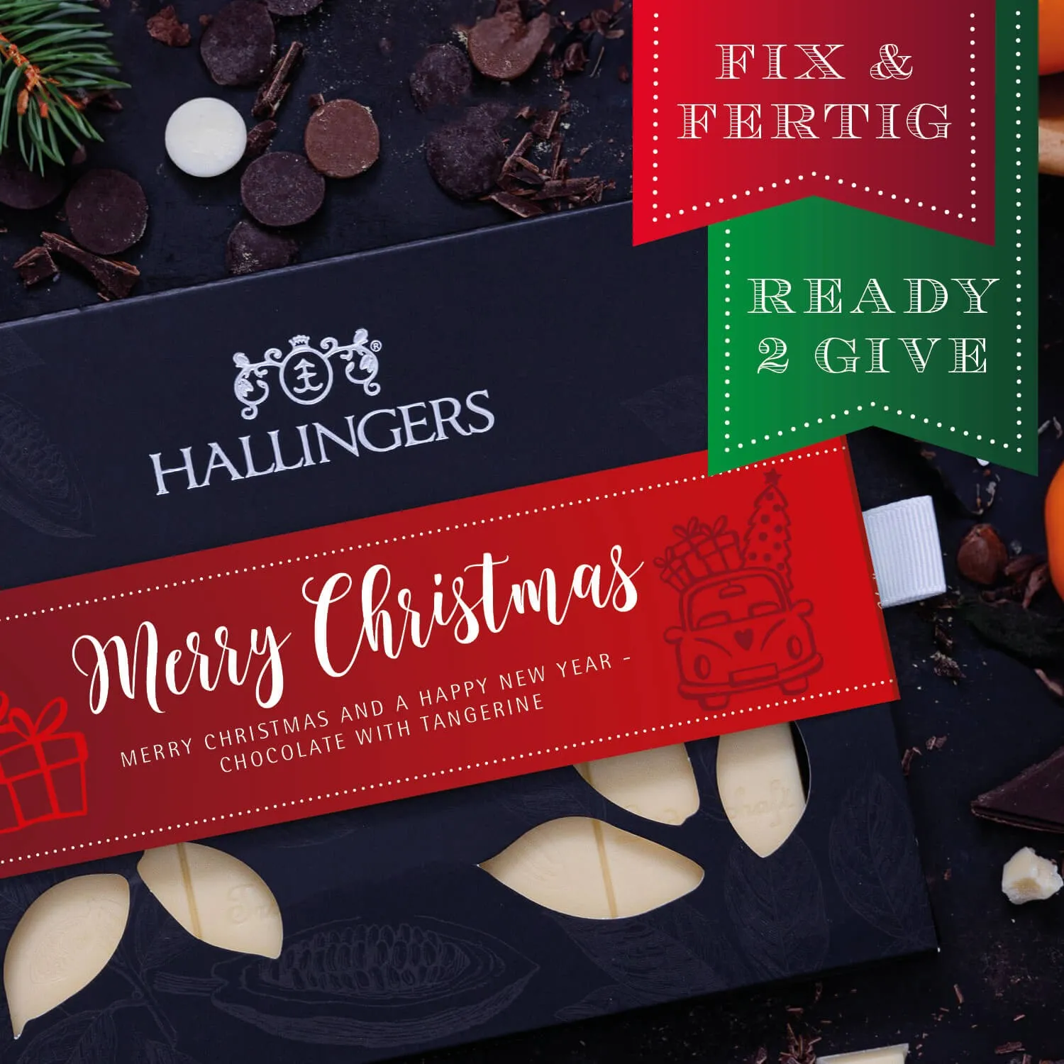 HANDWERK STATT MASSENWARE - Edition \Merry Christmas\: Vergiss weiße Schokolade, die nur süß schmeckt - außergewöhnlicher Genuss beginnt dort, wo Qualität, Cremigkeit und ausgewogene Rezepturen den Unterschied machen