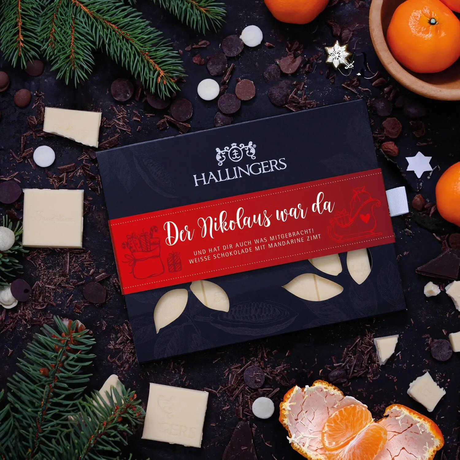 WEISSE SCHOKOLADE OHNE ALKOHOL - 10 handgeschöpfte Tafeln aus feinstem Confiserie-Edelkakao, cremig-zarter Schokoladengenuss und stilvoll verpackt im edlen Karton. Die besondere Geschenkidee für Genießer & süße Genussmomente