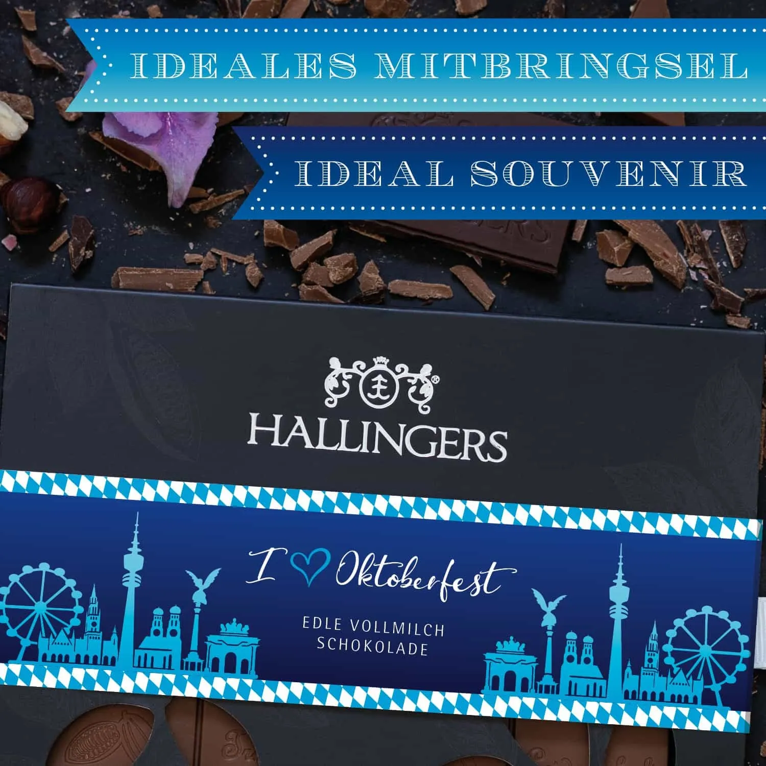 HANDWERK STATT MASSENWARE - Edition \I love Oktoberfest\: Während andere auf niedrige Kosten & hohe Stückzahlen setzen, überzeugt echte Premium-Schokolade durch Geschmackstiefe, Qualität & ein Genusserlebnis mit bleibendem Eindruck