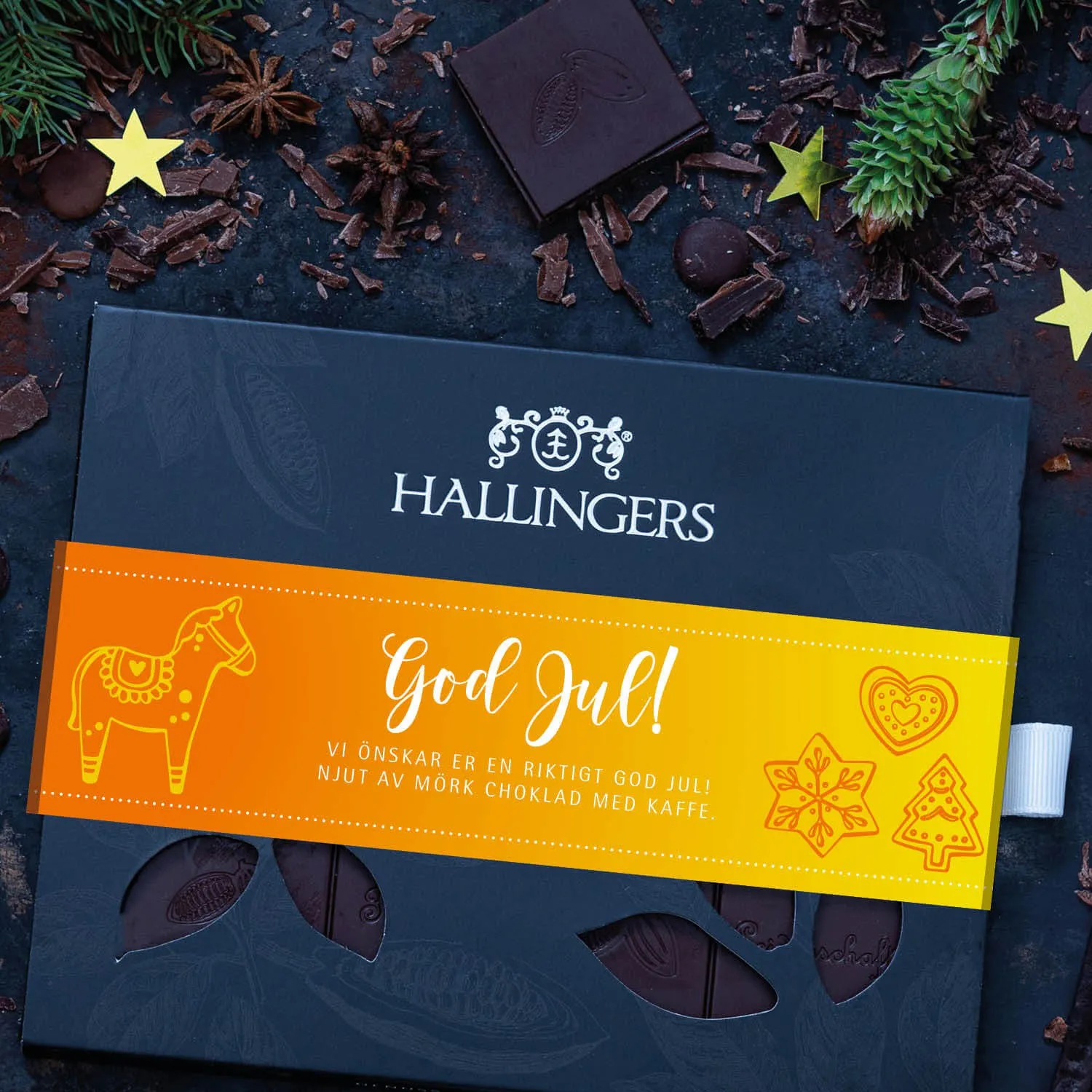 HANDWERK STATT MASSENWARE - Edition \God Jul, yellow\: Nicht jede vegane Schokolade verdient Aufmerksamkeit - der Unterschied zeigt sich dort, wo Geschmack, Qualität und Genuss wichtiger sind als bloße Produktversprechen