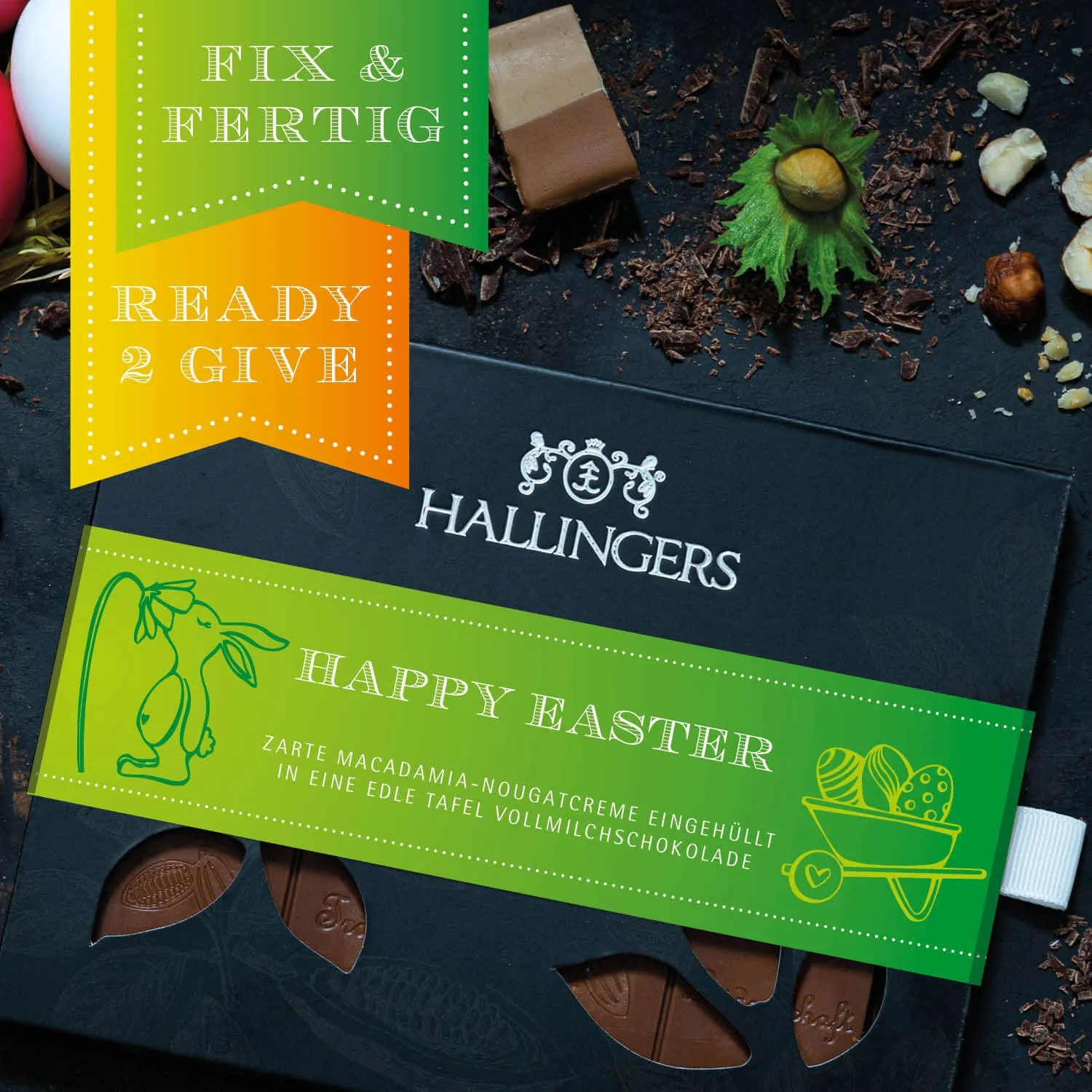 HANDWERK STATT MASSENWARE - Edition \Happy Easter\: Während andere auf niedrige Kosten & hohe Stückzahlen setzen, überzeugt echte Premium-Schokolade durch Geschmackstiefe, Qualität & ein Genusserlebnis mit bleibendem Eindruck