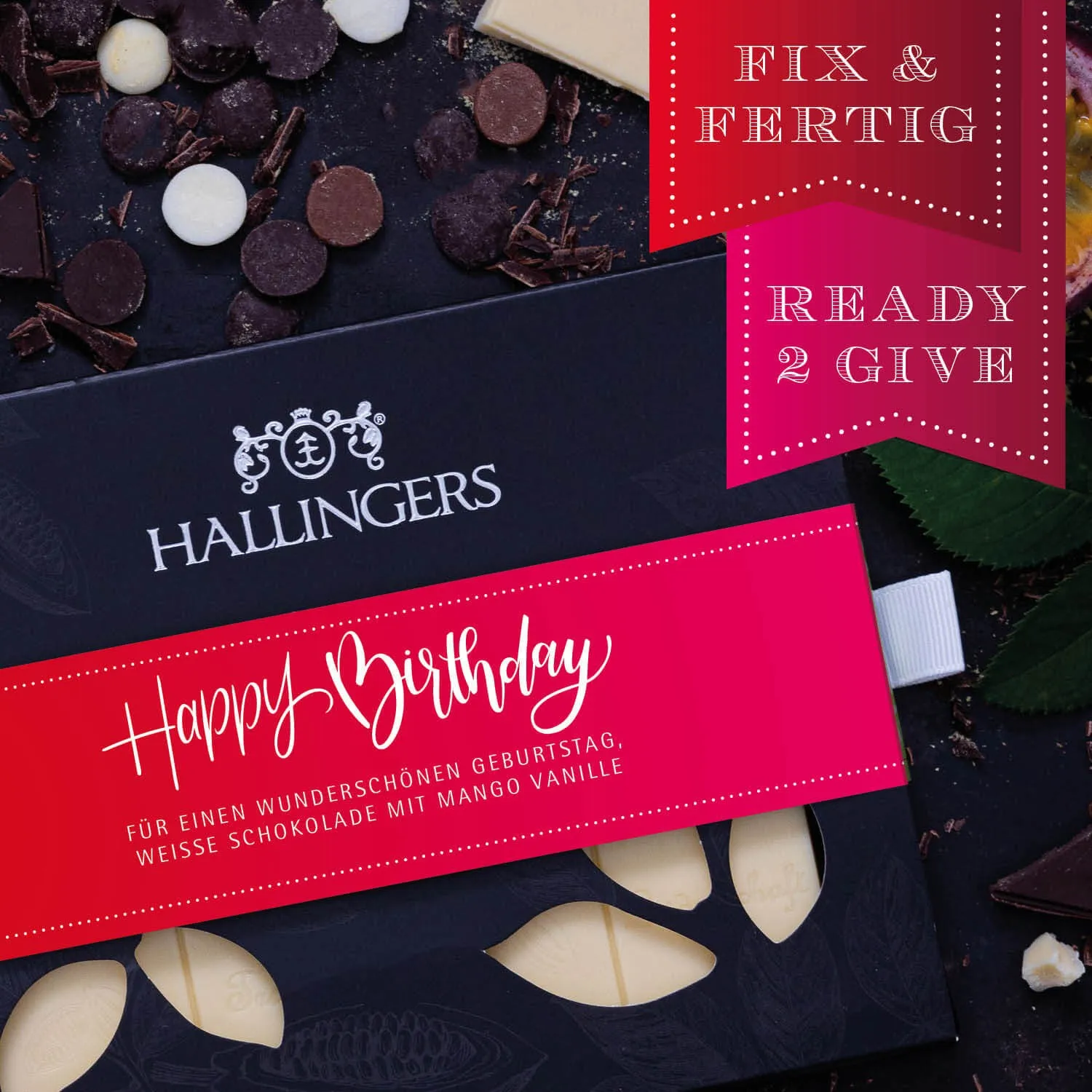 HANDWERK STATT MASSENWARE - Edition \Happy Birthday Pink\: Vergiss weiße Schokolade, die nur süß schmeckt - außergewöhnlicher Genuss beginnt dort, wo Qualität, Cremigkeit und ausgewogene Rezepturen den Unterschied machen