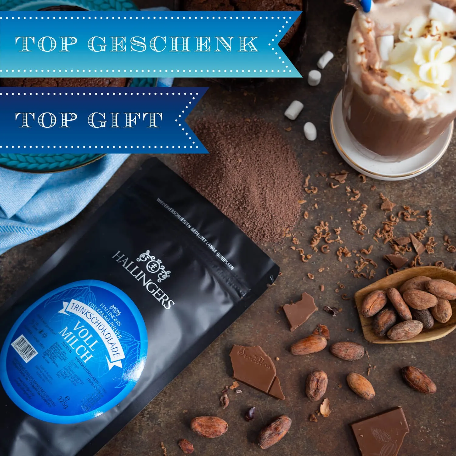HANDWERK STATT MASSENWARE - Edition \Vollmilch\: Schluss mit Trinkschokoladen, die nur süß schmecken - der Unterschied zeigt sich dort, wo echter Schokoladengeschmack wichtiger ist als günstige Rezepturen und Massenproduktion