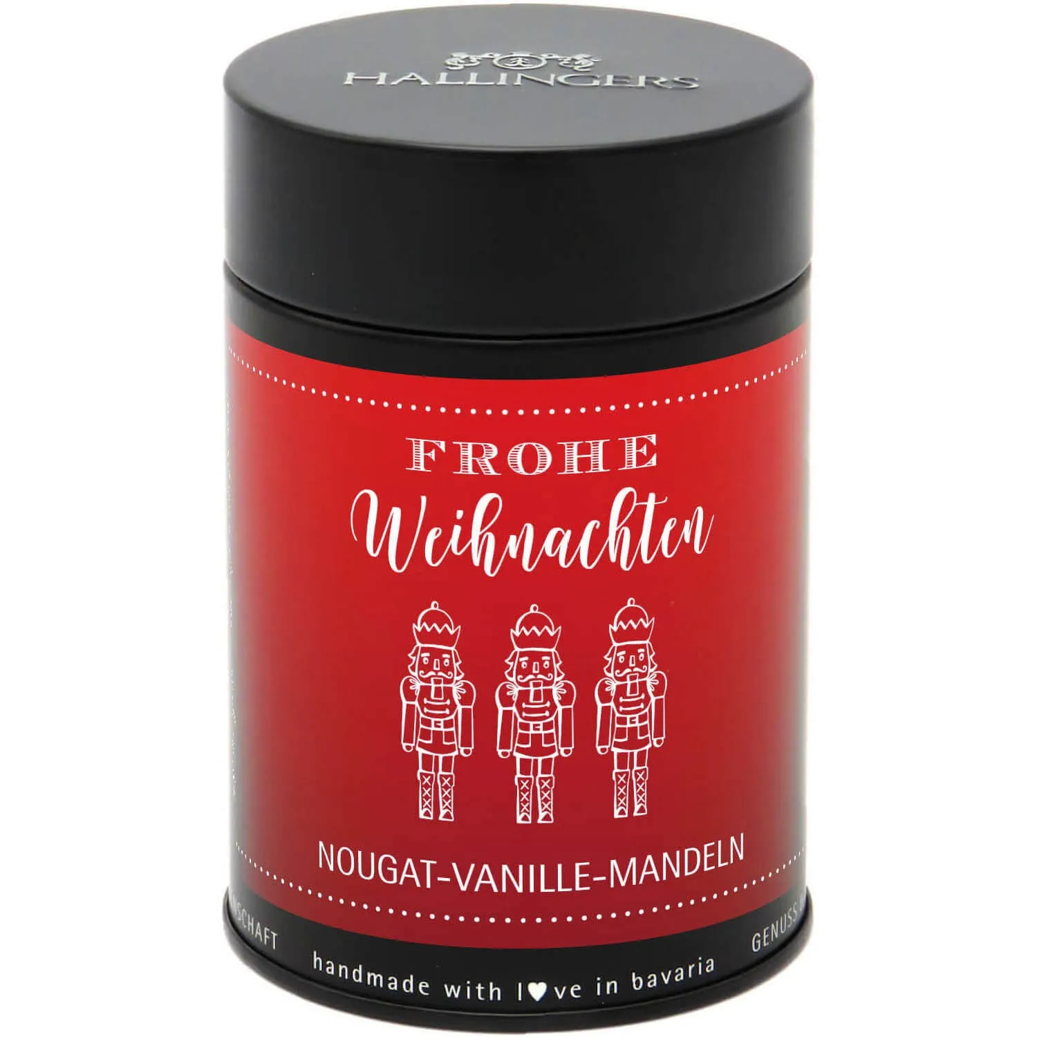Frohe Weihnachten - Nougat-Mandeln, handmade ohne Alkohol