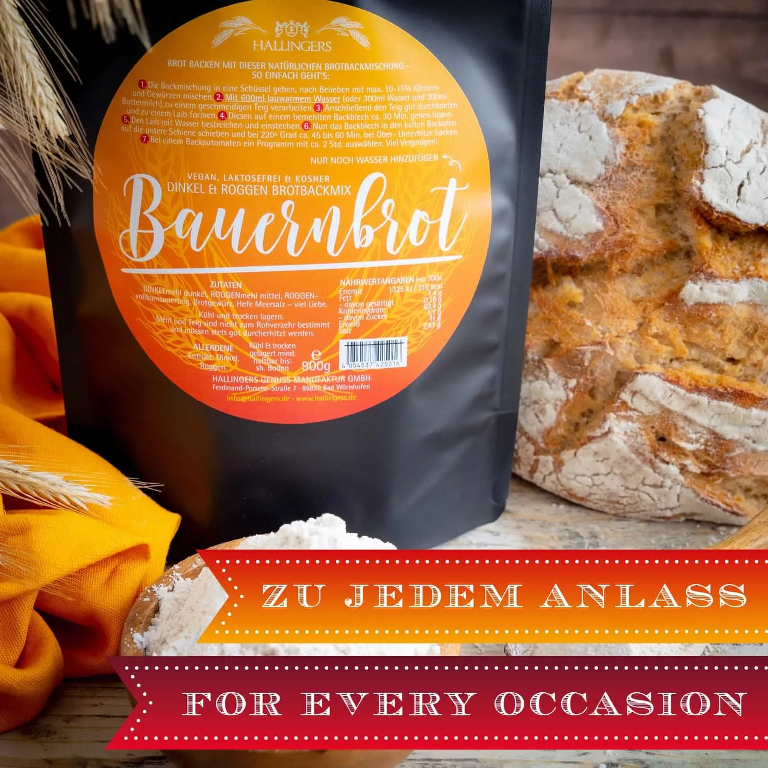 QUALITÄT, DIE MAN SCHMECKT - Edition \Bauernbrot\: Schluss mit Backmischungen voller Beliebigkeit und Standardrezepturen - der Unterschied zeigt sich dort, wo Qualität, Aroma und echter Brotgenuss wichtiger sind als niedrige Kosten
