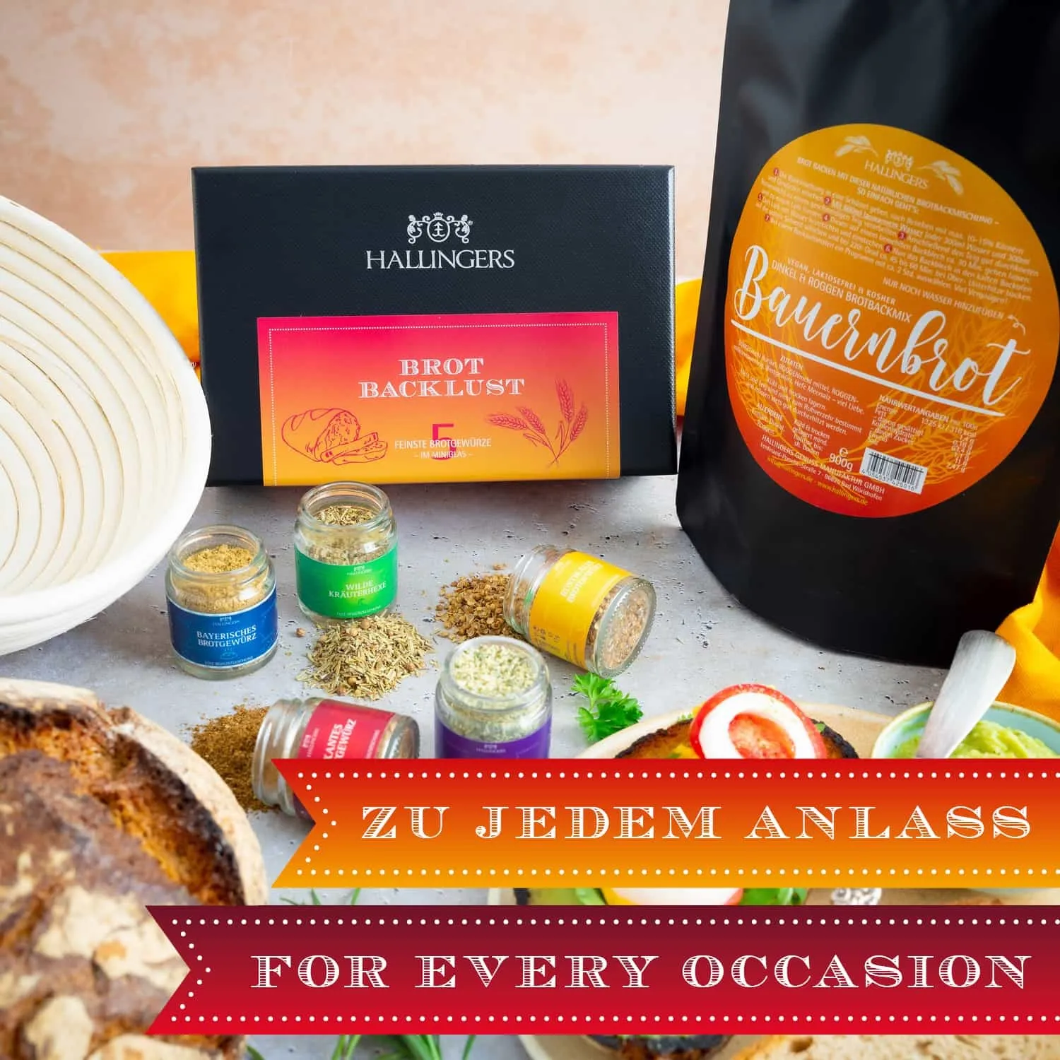 QUALITÄT, DIE MAN SCHMECKT - Edition \Bauernbrot Komplett-Set\: Schluss mit Backmischungen voller Beliebigkeit und Standardrezepturen - der Unterschied zeigt sich dort, wo Qualität, Aroma und echter Brotgenuss wichtiger sind als niedrige Kosten