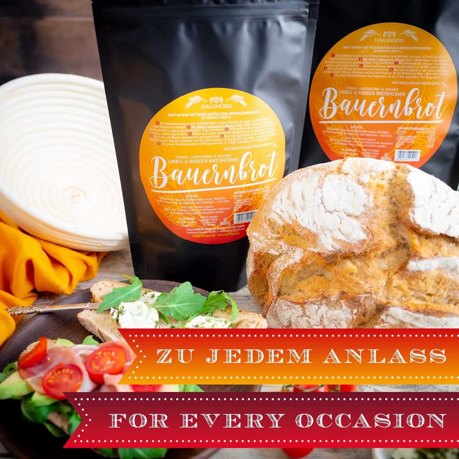 QUALITÄT, DIE MAN SCHMECKT - Edition \Bauernbrot mit Gärkorb\: Schluss mit Backmischungen voller Beliebigkeit und Standardrezepturen - der Unterschied zeigt sich dort, wo Qualität, Aroma und echter Brotgenuss wichtiger sind als niedrige Kosten