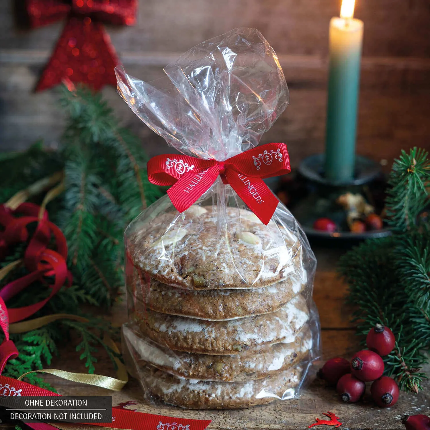 ELISEN-LEBKUCHEN IM GESCHENK-BEUTEL - 5 saftige handgemachte Elisen-Lebkuchen mit hohem Kernanteil, stilvoll verpackt im edlen Geschenk-Beutel. Die besondere Geschenkidee für winterliche Genussmomente & die Weihnachtszeit