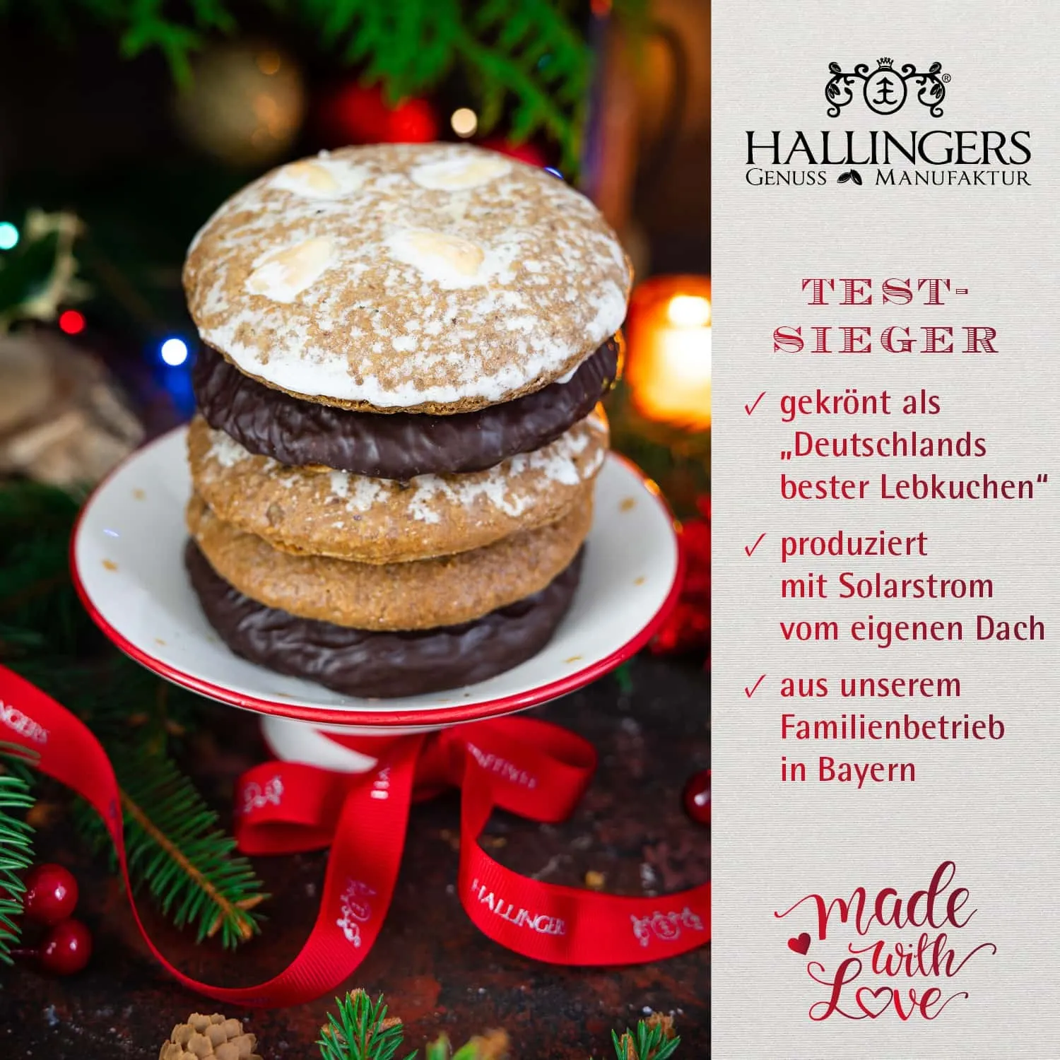 HANDWERK STATT MASSENWARE - Edition \Selection\: Während andere auf industrielle Fertigung und austauschbare Rezepturen setzen, überzeugen unsere echten Elisen-Lebkuchen durch Charakter, Genuss und Qualität mit Tradition