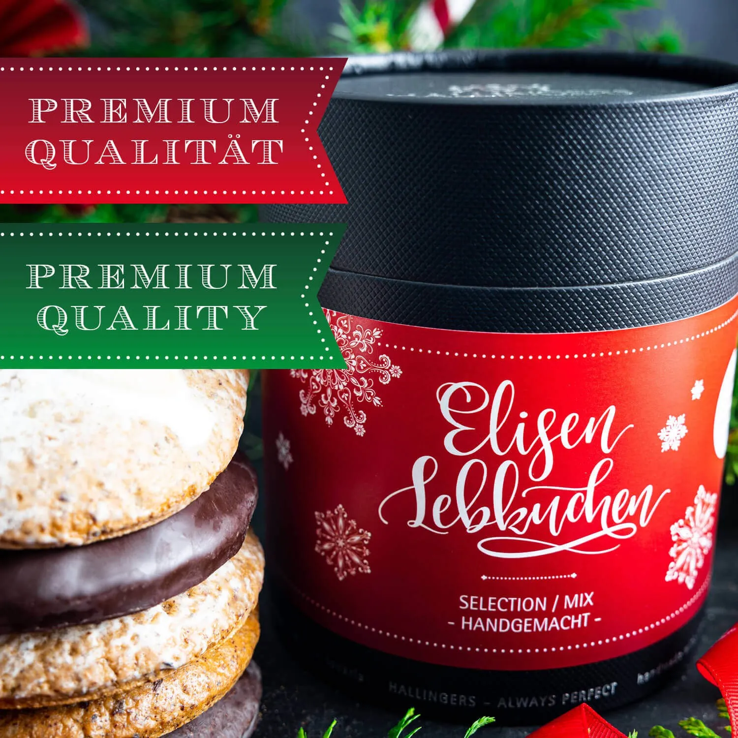 HANDWERK STATT MASSENWARE - Edition \Selection\: Während andere auf industrielle Fertigung und austauschbare Rezepturen setzen, überzeugen unsere echten Elisen-Lebkuchen durch Charakter, Genuss und Qualität mit Tradition