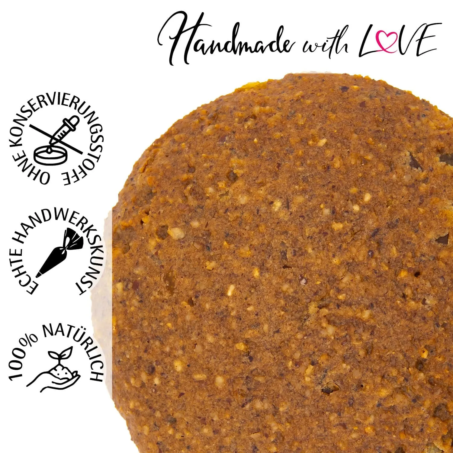 Vegan & glutenfrei XXL - Vegane Lebkuchen, handmade hoher Kernanteil
