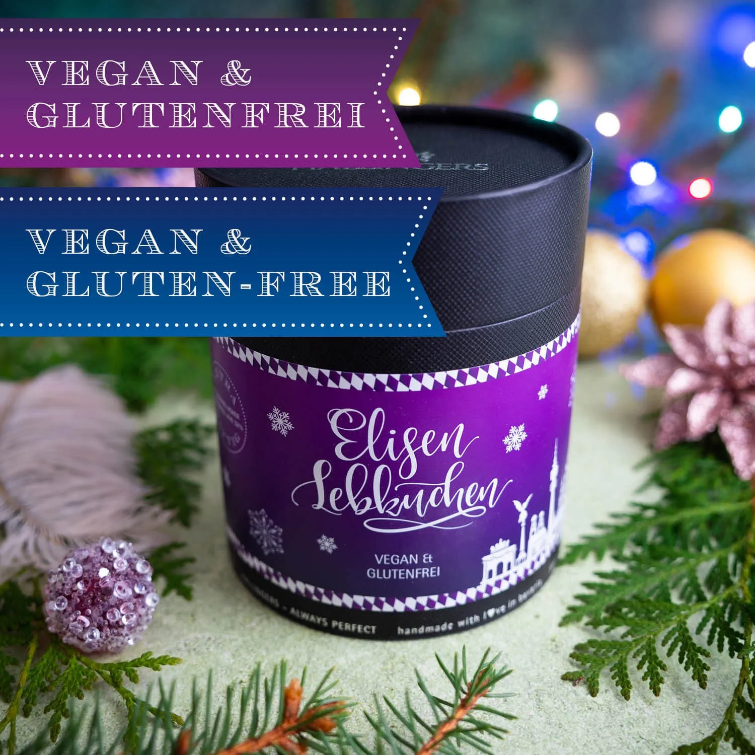 HANDWERK STATT MASSENWARE - Edition \Vegan & glutenfrei Bav\: Vergiss trockene Standardware und geschmacklose Ersatzprodukte - echter Weihnachtsgenuss entsteht dort, wo Qualität, Raffinesse und Genuss im Mittelpunkt stehen