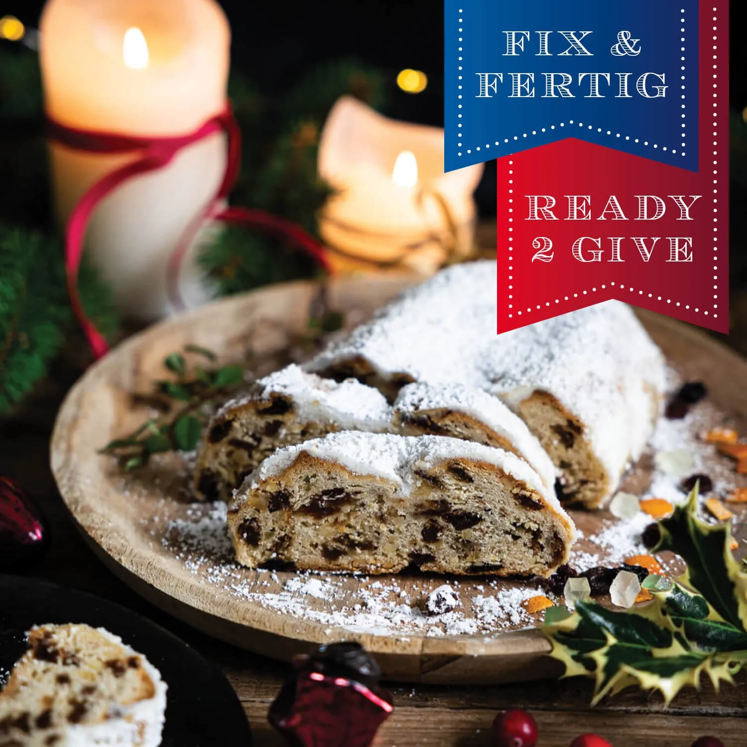 HANDWERK STATT MASSENWARE - Edition \Christstollen Blue\: Schluss mit trockenen Standard-Stollen voller Kompromisse - der Unterschied zeigt sich dort, wo Genuss, Handwerkskunst und hochwertige Rezepturen wichtiger sind als niedrige Kosten