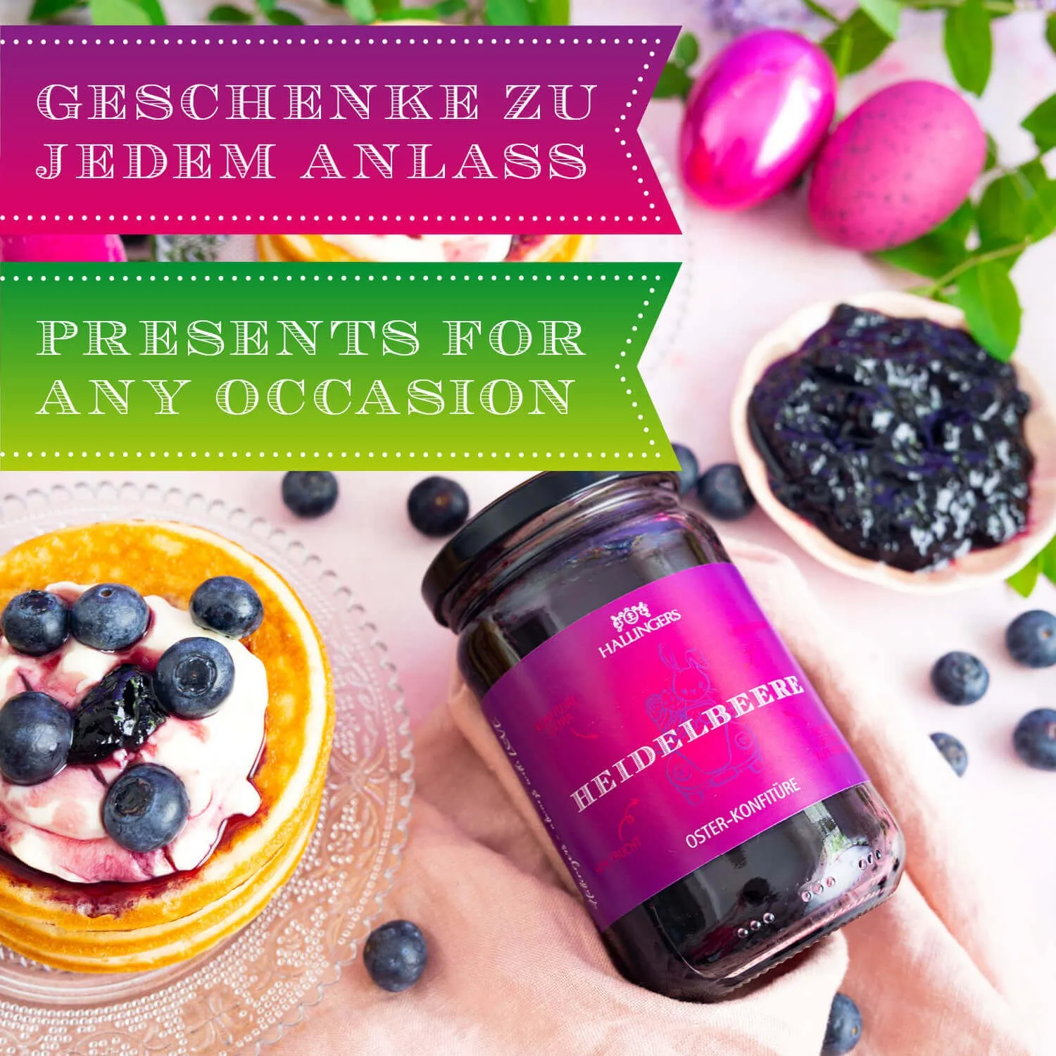 HANDWERK STATT MASSENWARE - Edition \Oster Konfitüre\: Während andere auf niedrige Kosten setzen, überzeugt echte Gourmet-Konfitüre durch intensiven Fruchtgeschmack und ein Genusserlebnis fernab gewöhnlicher Standardware (Waldheidelbeere)