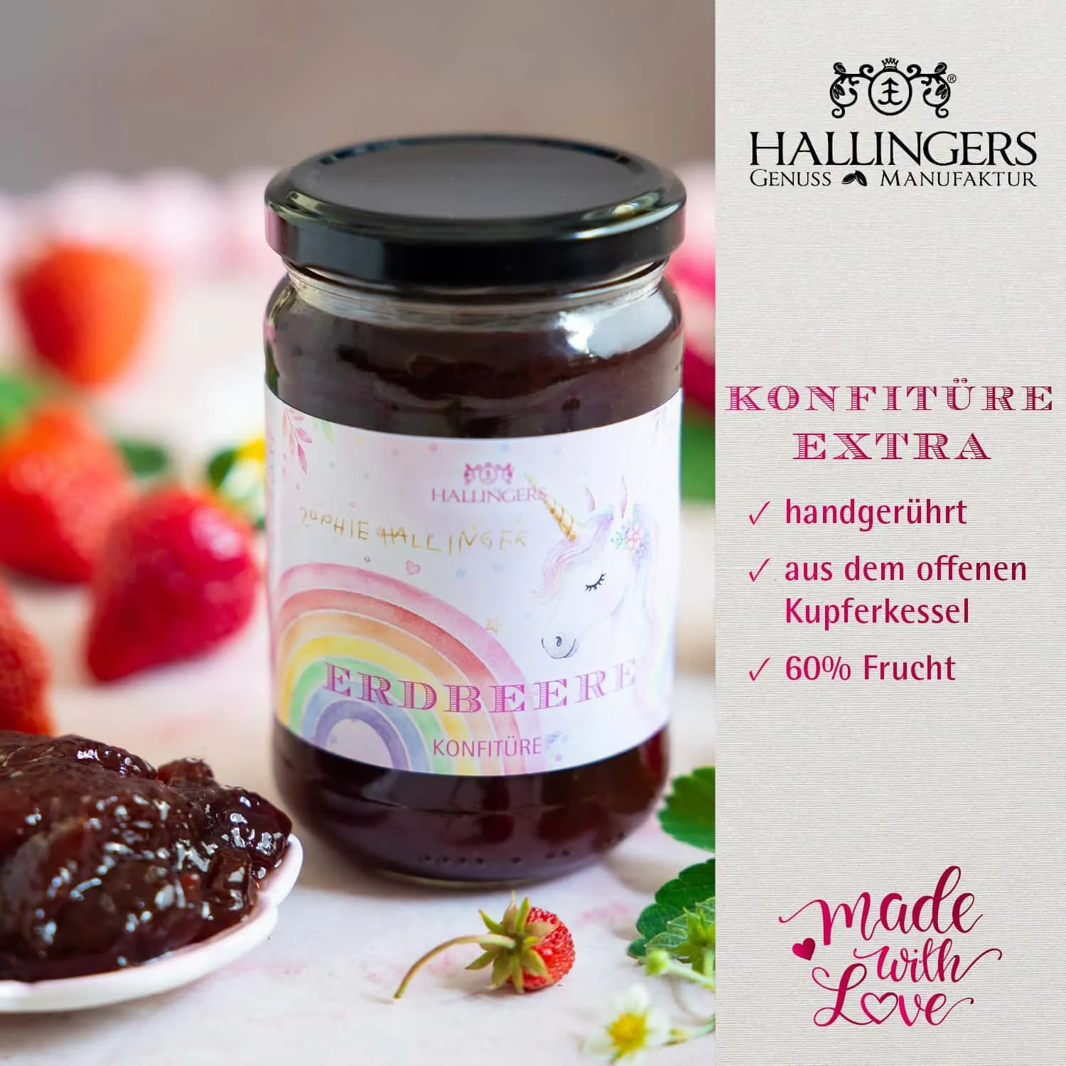 KONFITÜRE IM GLAS - Handgerührte Konfitüre aus feinsten Früchten, traditionell im Kupferkessel hergestellt und stilvoll abgefüllt im wertigen Glas. Die besondere Geschenkidee für Genießer & fruchtige Genussmomente