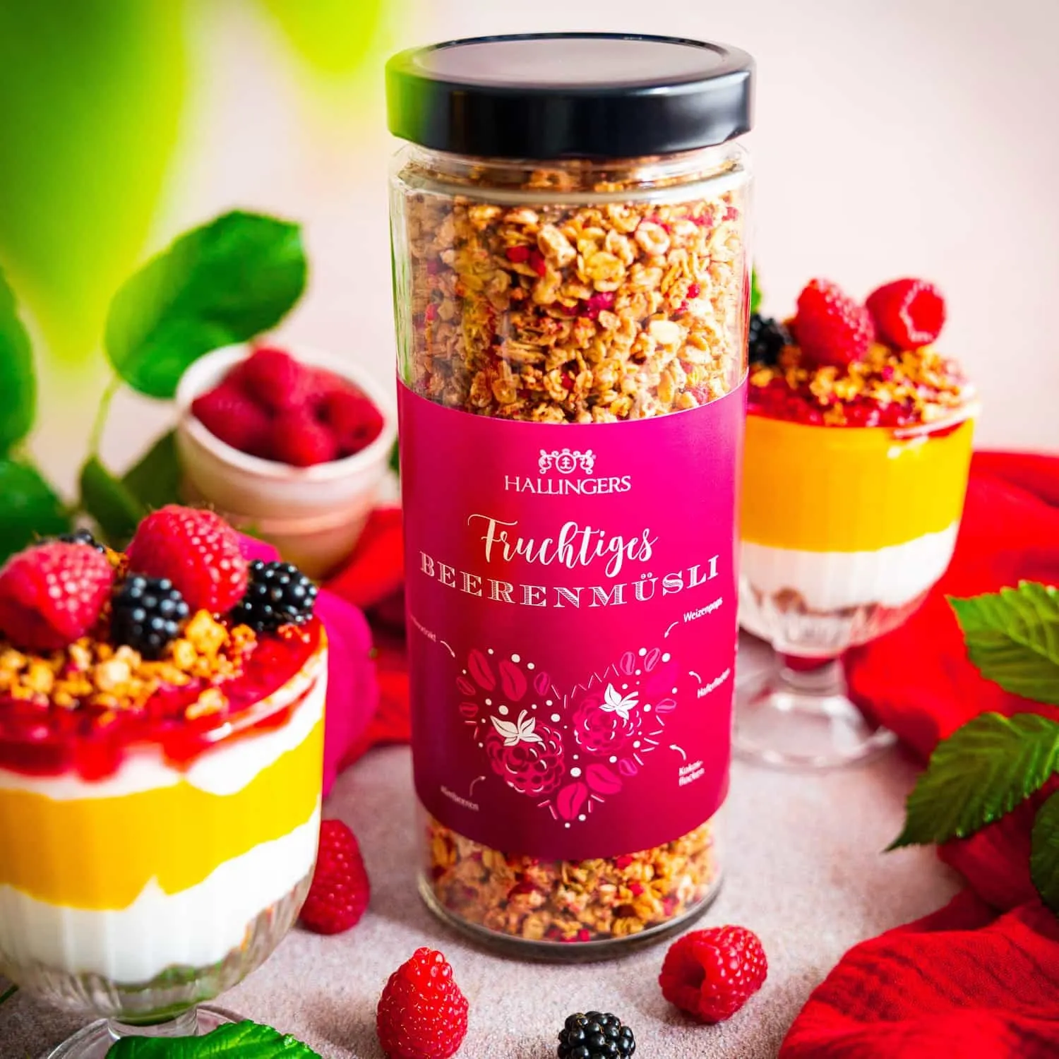 GOURMET-MÜSLI IM GLAS - Hochwertiges Gourmet-Müsli vom Bauern direkt frisch aus der Mühle, stilvoll abgefüllt im wertigen, wiederverschließbaren Glas. Die besondere Geschenkidee für Genießer, Feinschmecker & genussvolle Frühstücksmomente