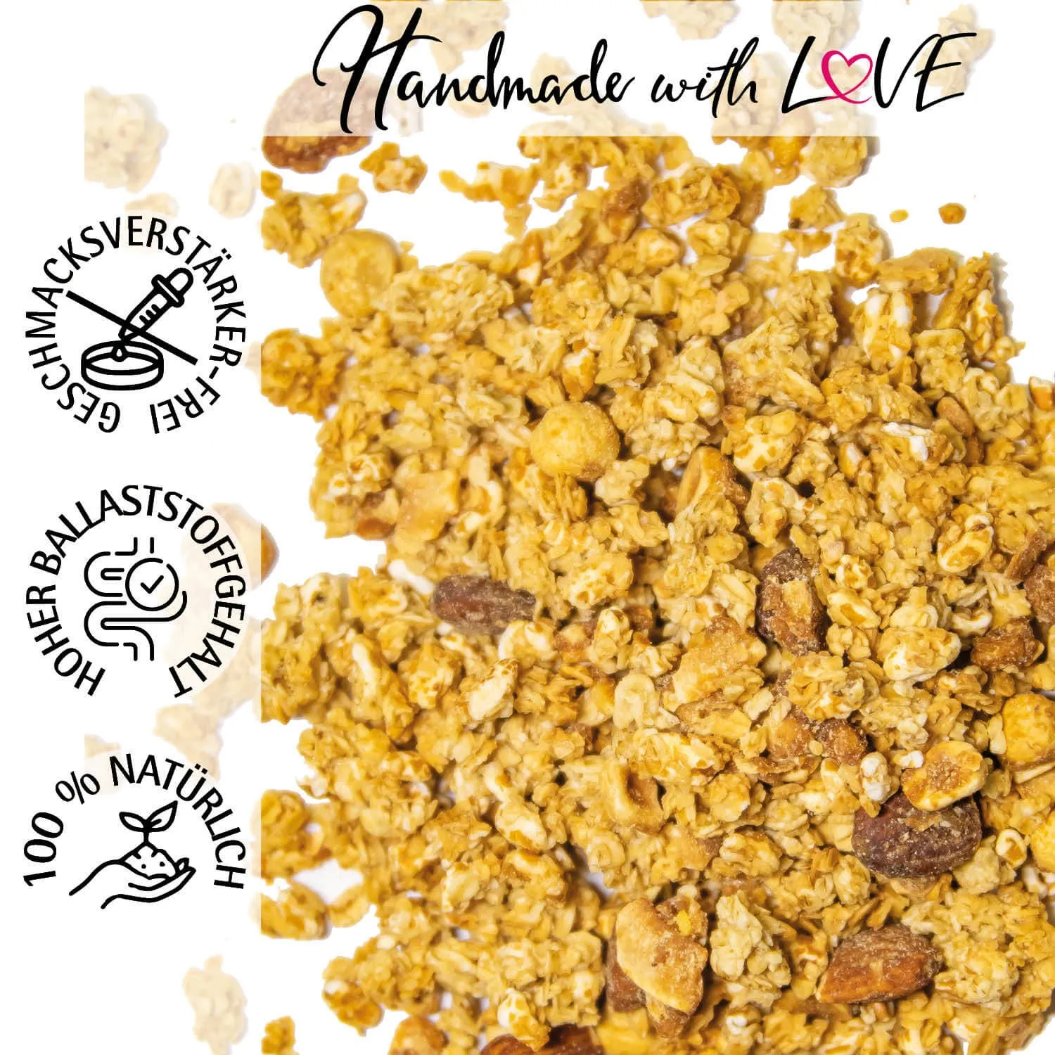 Geröstetes Nuss Müsli - Gourmet-Müsli, frisch aus der Mühle