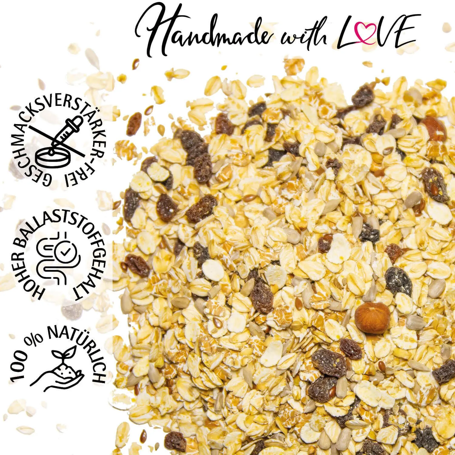 Traditionelles Nuss Müsli - Gourmet-Müsli, frisch aus der Mühle