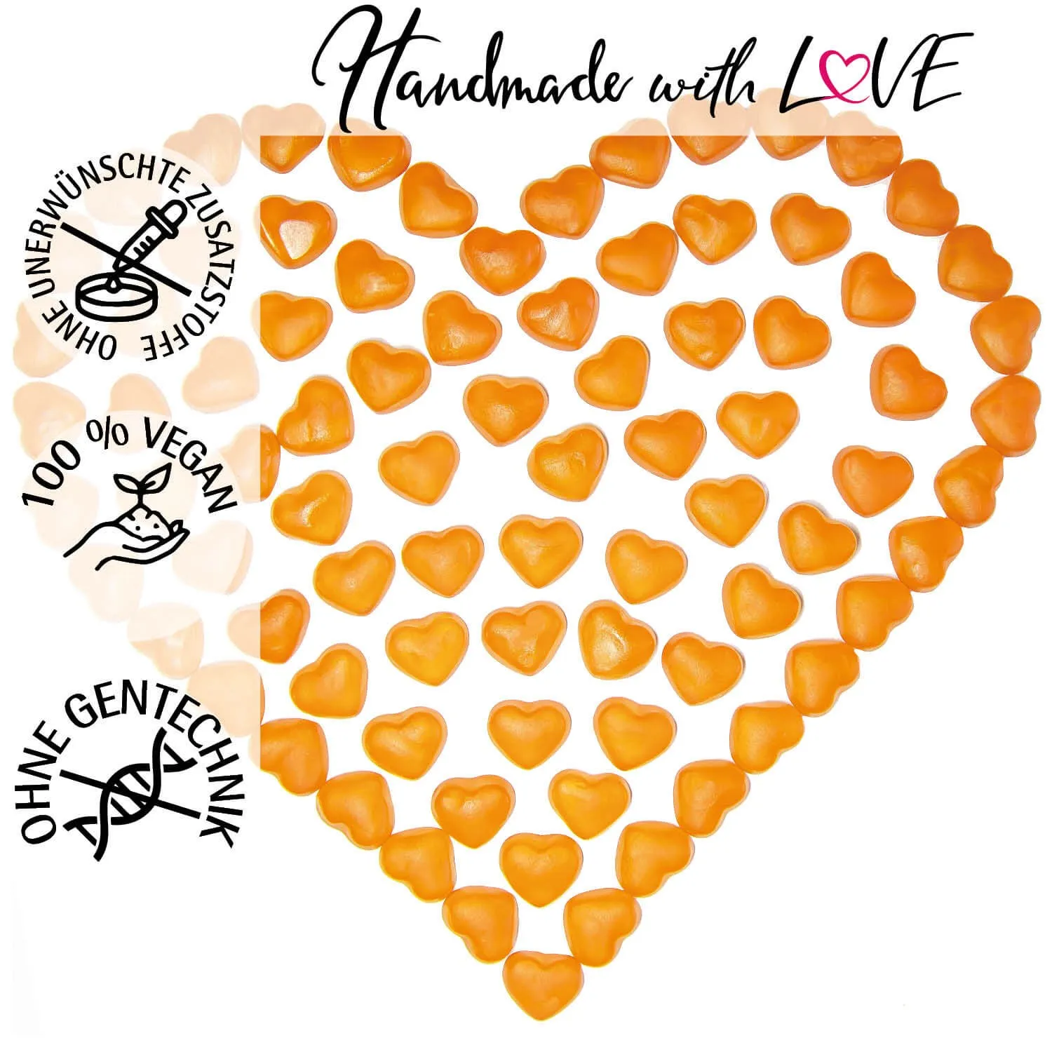 Vitamin D3, Biene - Immunsystem Gummies, 60 vegane Vitaminherzen