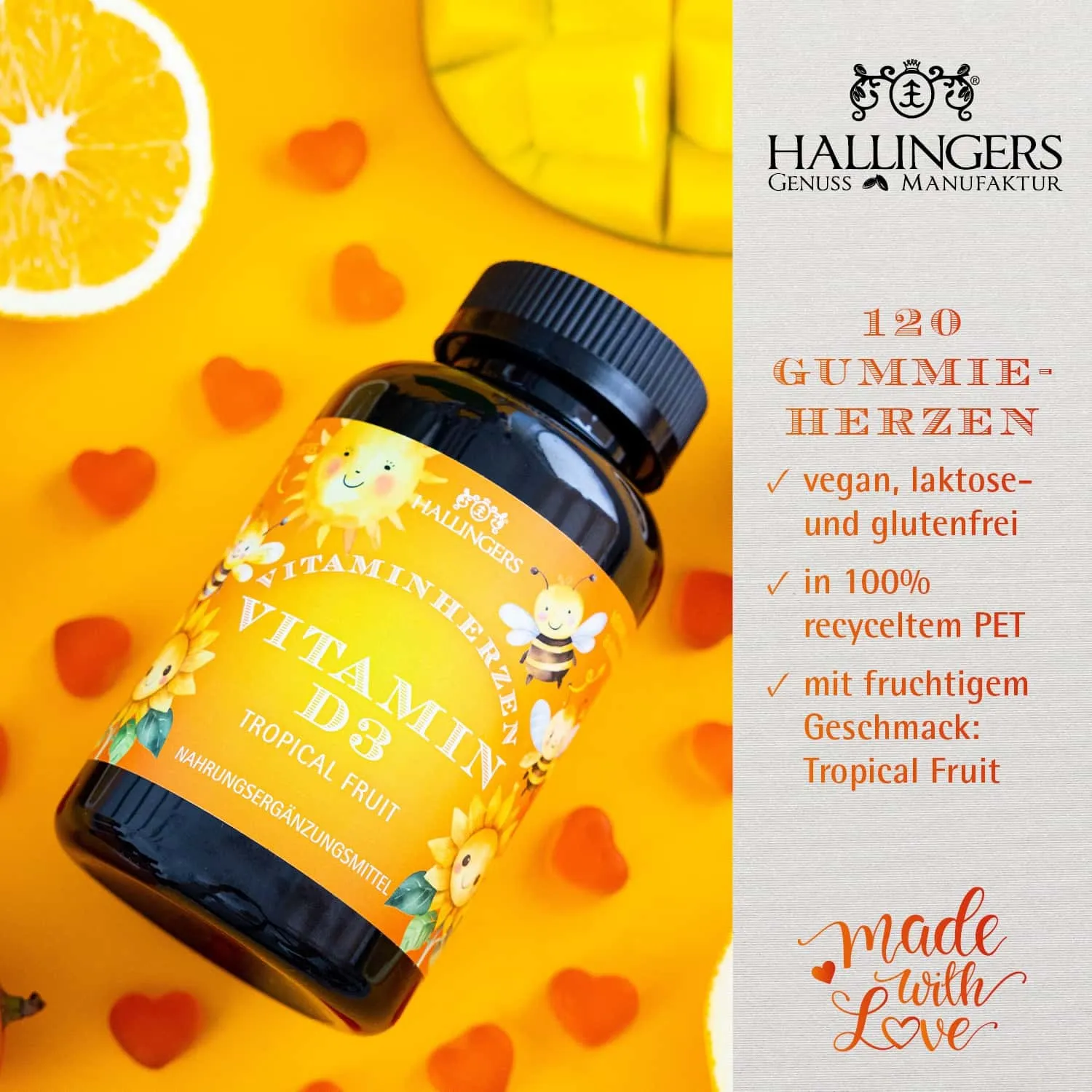 QUALITÄT, DIE MAN SCHMECKT - Edition \Vitamin D3, Biene\: Schluss mit Produkten, die mehr vom Marketing als von ihrer Zusammensetzung leben - entscheidend sind hochwertige Inhaltsstoffe statt großer Versprechen und kurzfristiger Trends