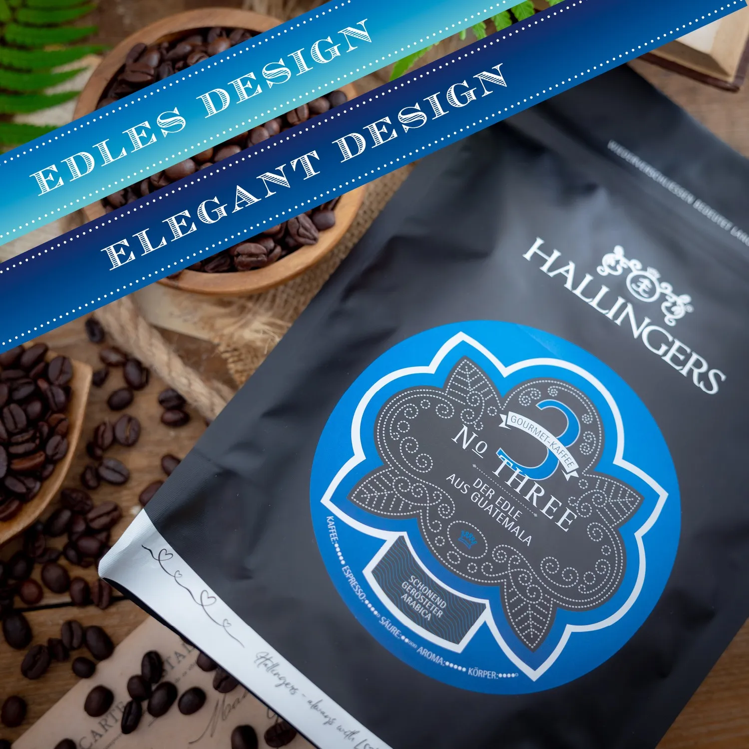 VOLLES AROMA, VOLLER GENUSS - Edition \No. Three\: Während andere auf günstige Bohnen & schnelle Verarbeitung setzen, überzeugt unser Kaffee durch Tiefe, Finesse & Aroma, das lange in Erinnerung bleibt (aus Guatemala)