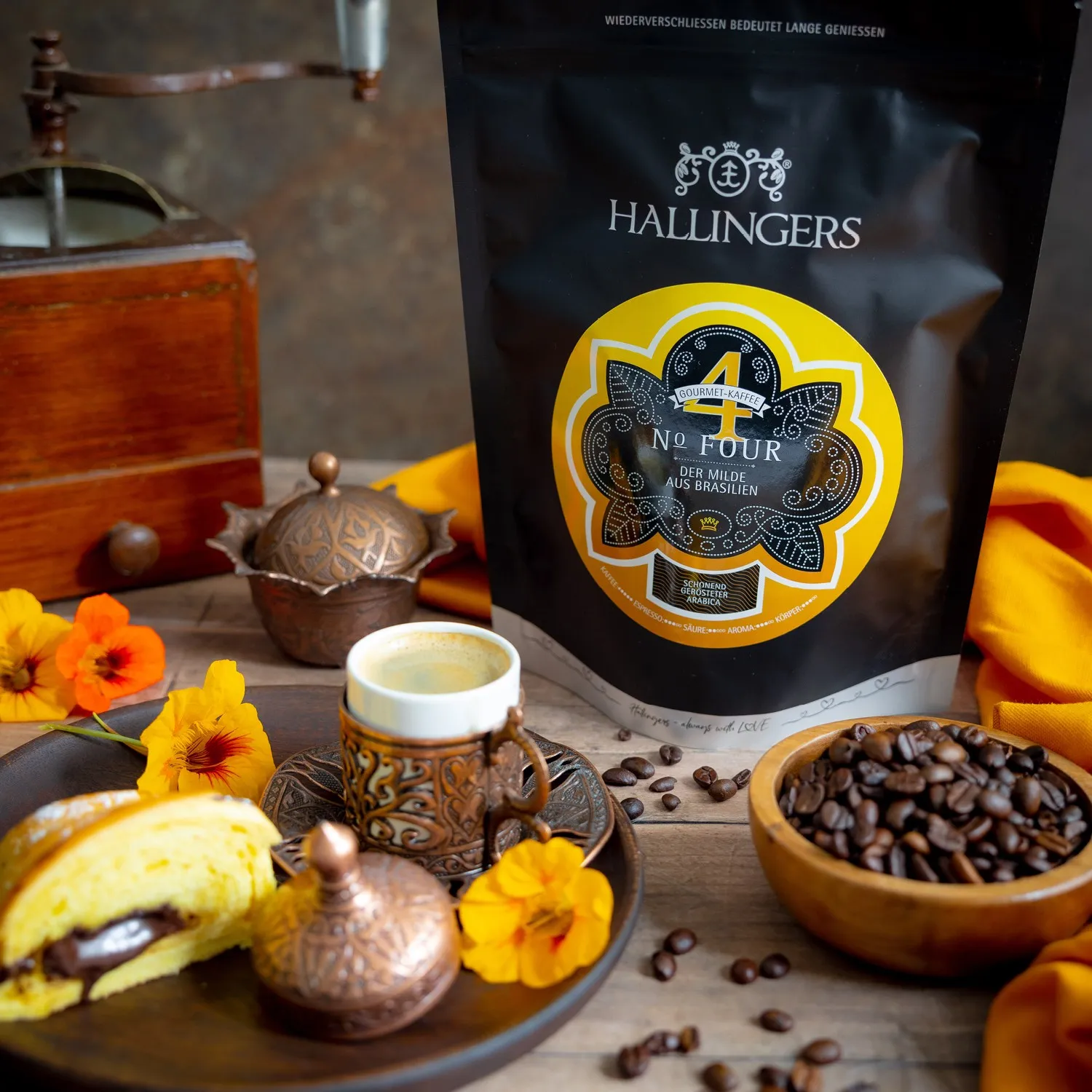 EDEL-KAFFEE - Schonend langzeitgerösteter Kaffee bei niedrigen Temperaturen für besonders aromatischen & ausgewogenen Kaffeegenuss. Die besondere Geschenkidee für Kaffeeliebhaber, Feinschmecker & genussvolle Kaffeemomente