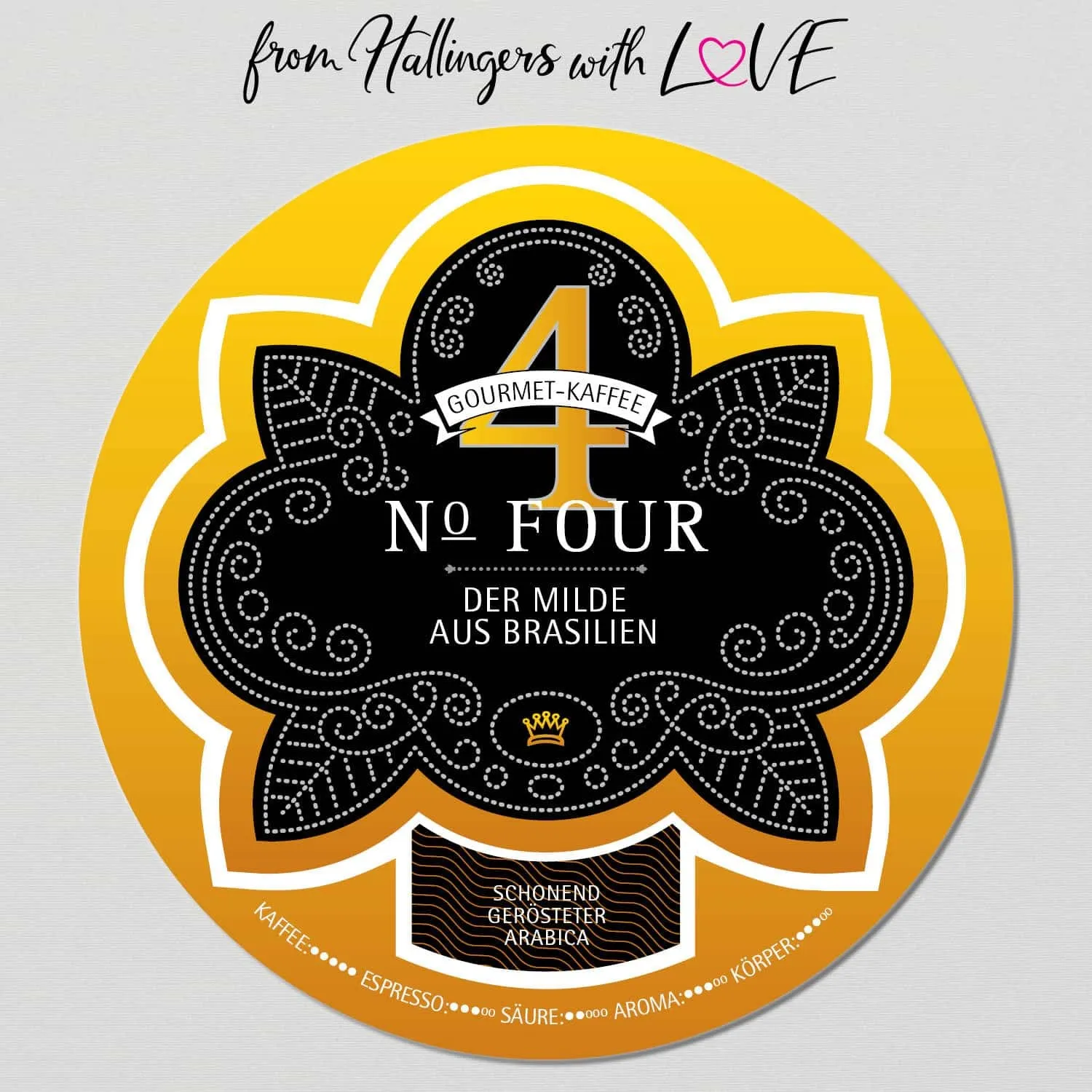 No. Four (aus Brasilien) - Edel-Kaffee, langzeit geröstet