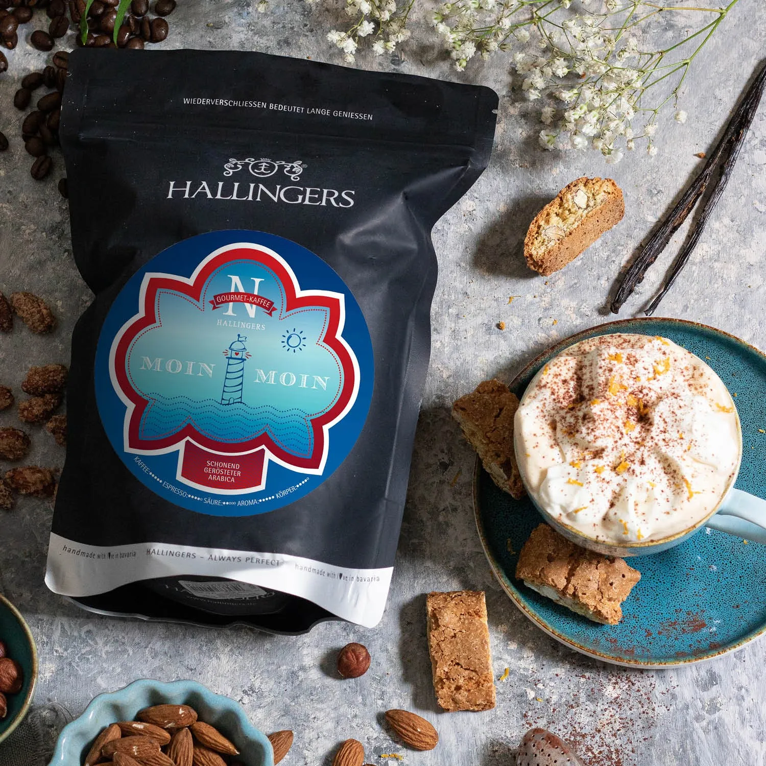 EDEL-KAFFEE - Schonend langzeitgerösteter Kaffee bei niedrigen Temperaturen für besonders aromatischen & ausgewogenen Kaffeegenuss. Die besondere Geschenkidee für Kaffeeliebhaber, Feinschmecker & genussvolle Kaffeemomente