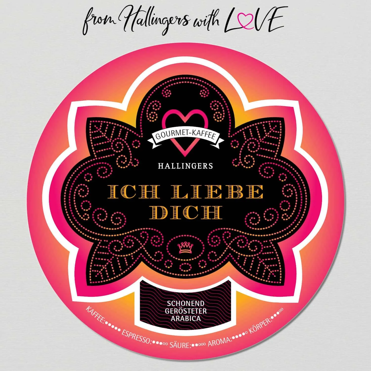 No. Love Pink - Edel-Kaffee, langzeit geröstet