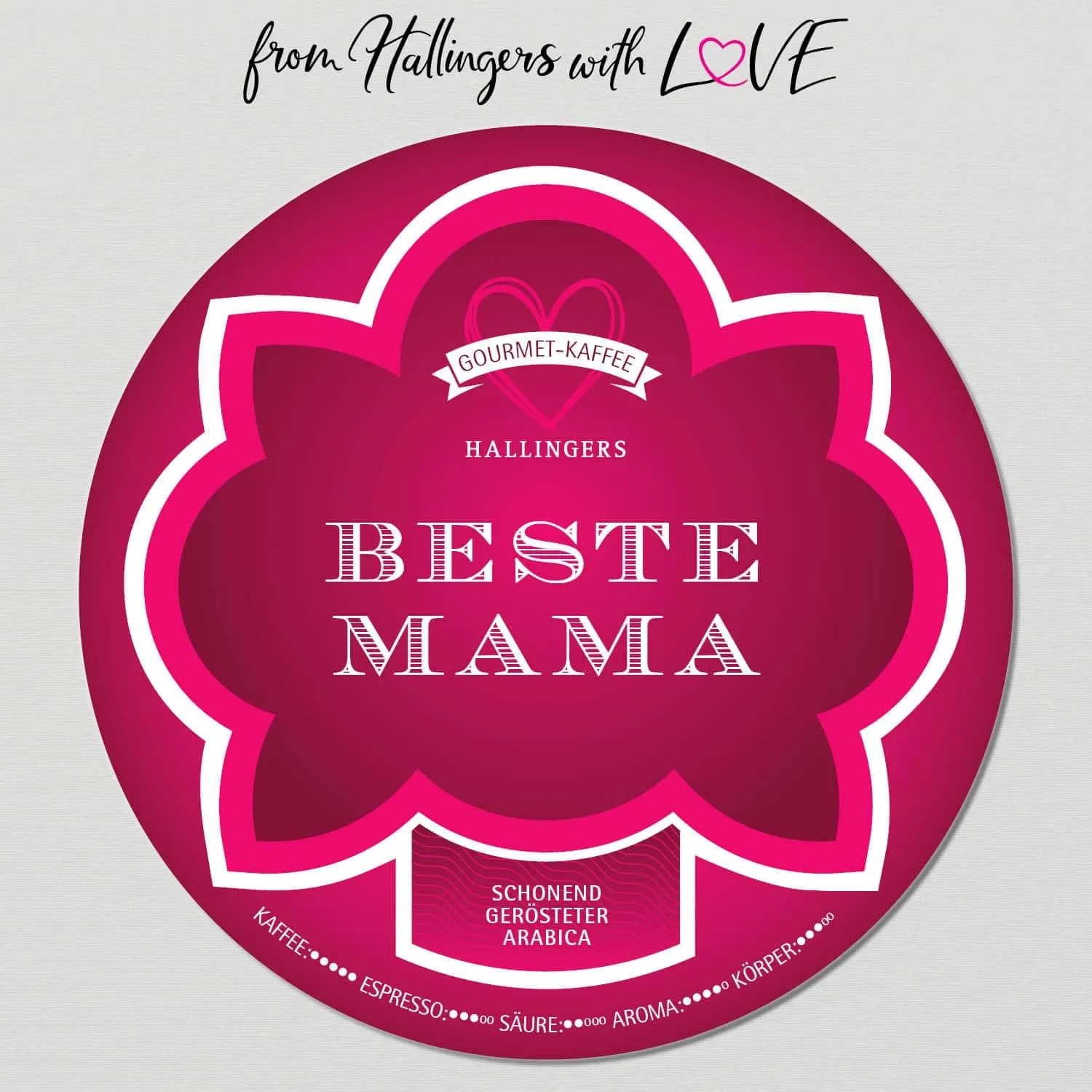 Beste Mama - Edel-Kaffee, langzeit geröstet