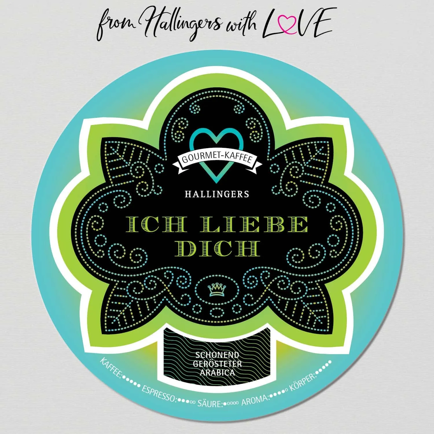 No. Love Blue - Edel-Kaffee, langzeit geröstet