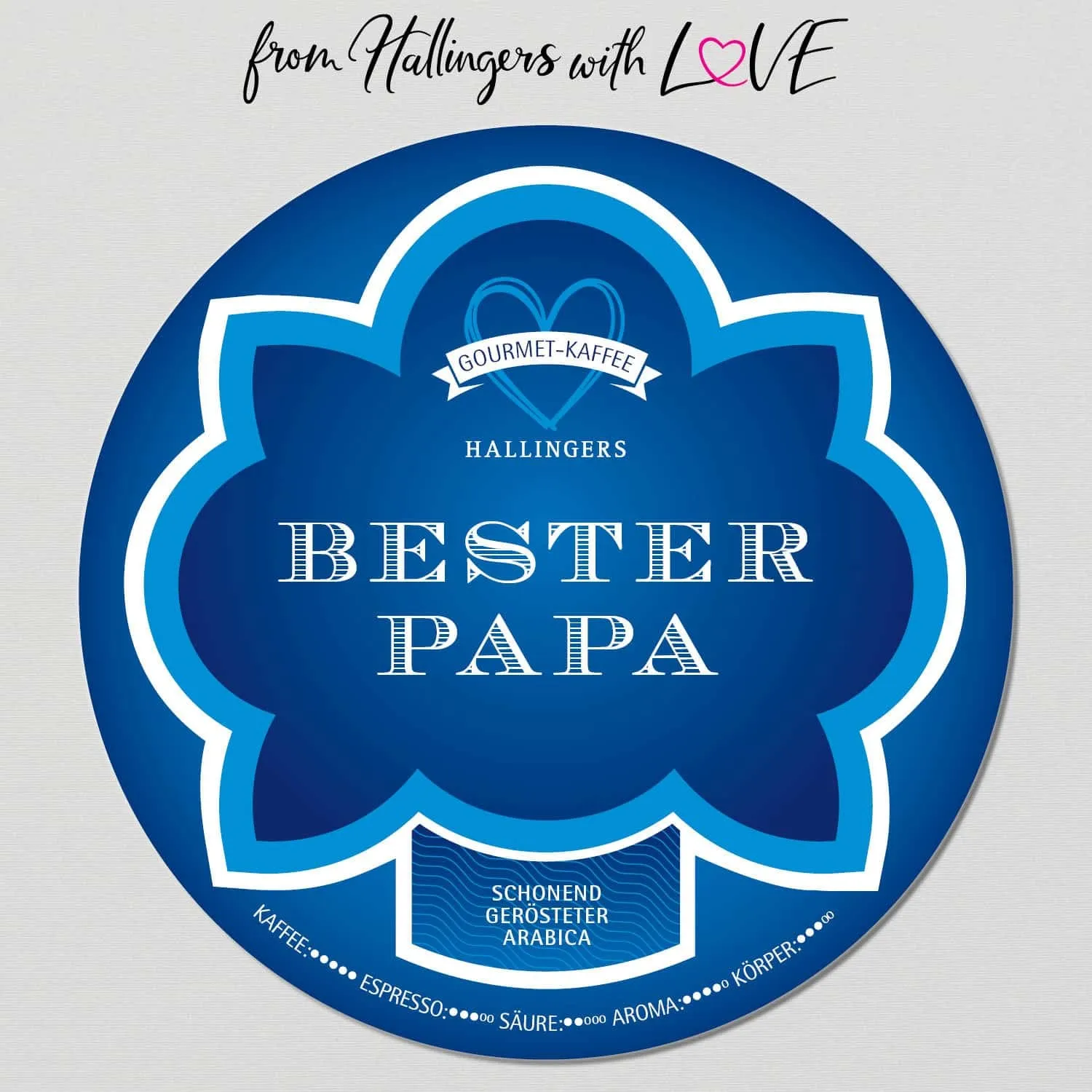 Bester Papa - Edel-Kaffee, langzeit geröstet