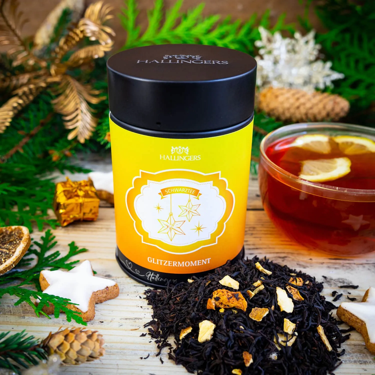 SCHWARZER TEE IN DER GESCHENK-DOSE - Loser Schwarztee mit aromatischem Geschmack, stilvoll verpackt in einer hochwertigen Geschenk-Dose. Die besondere Geschenkidee für Teeliebhaber, Genießer & entspannte Genussmomente