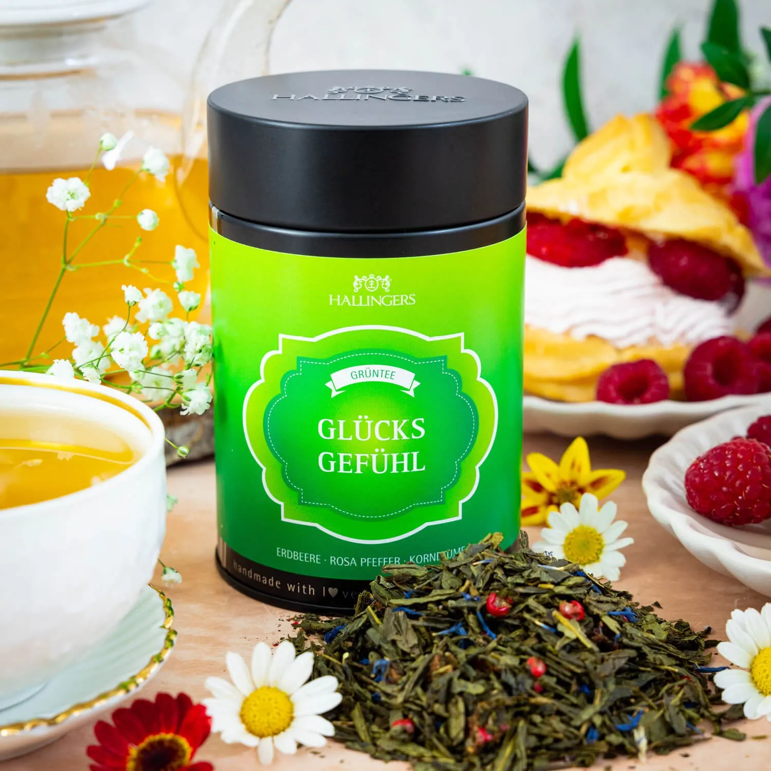 GRÜNER TEE IN DER GESCHENK-DOSE - Loser Grüntee mit feinem Aroma, stilvoll verpackt in einer hochwertigen Geschenk-Dose. Die besondere Geschenkidee für Teeliebhaber, Genießer & entspannte Genussmomente