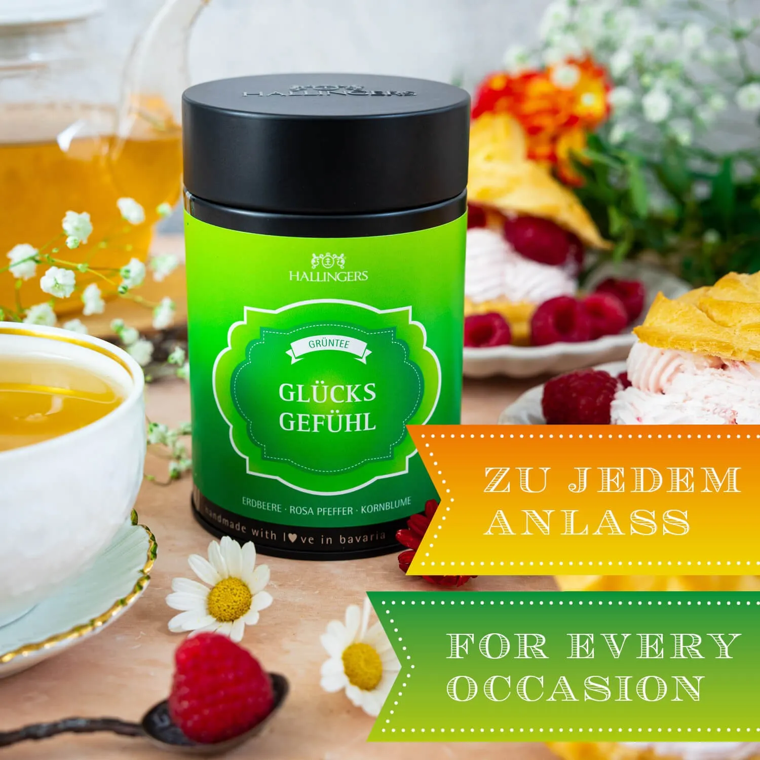 VOLLES AROMA, VOLLER GENUSS - Edition \Glücksgefühl\: Während andere auf industrielle Standardmischungen und maximale Erträge setzen, überzeugt echter Grüntee durch Finesse, Charakter und ein Aroma fernab gewöhnlicher Massenware