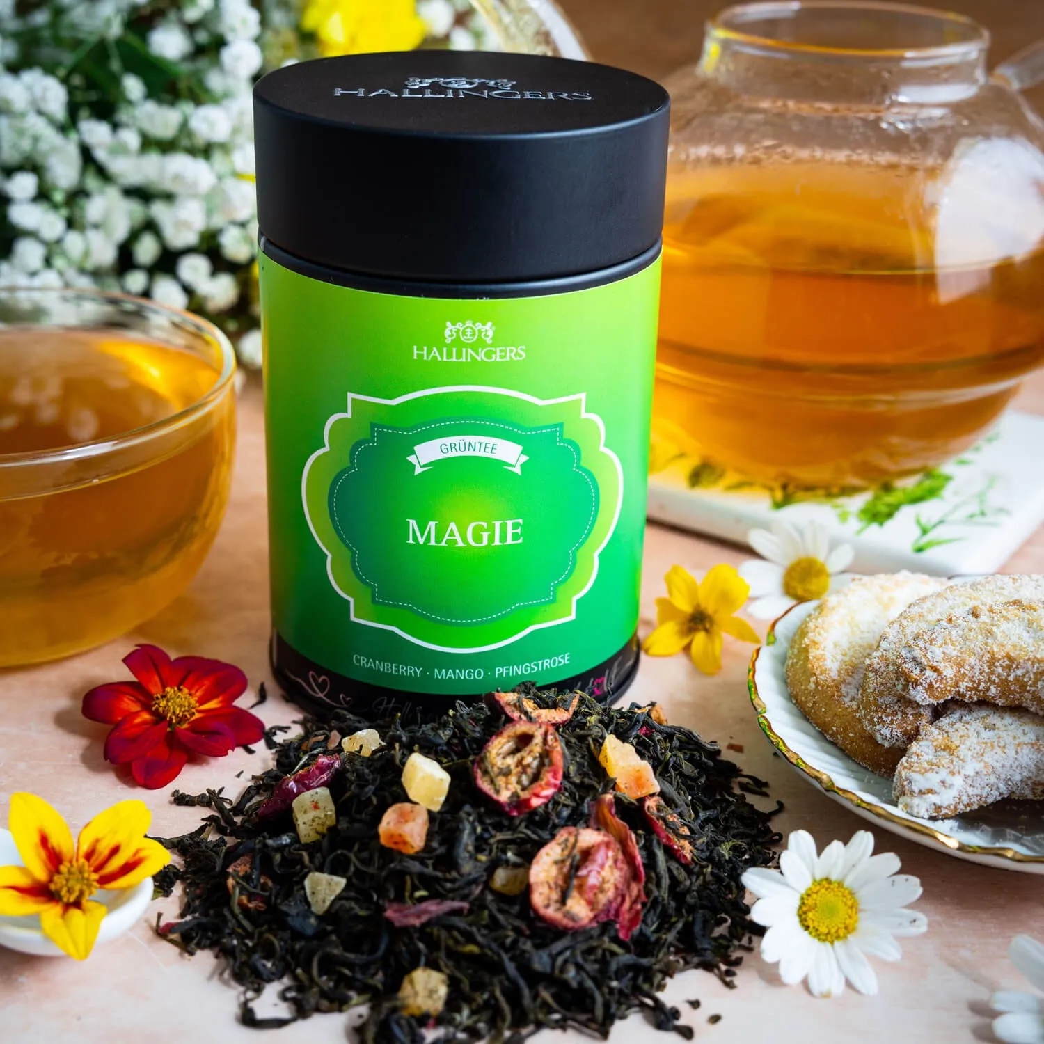 GRÜNER TEE IN DER GESCHENK-DOSE - Loser Grüntee mit feinem Aroma, stilvoll verpackt in einer hochwertigen Geschenk-Dose. Die besondere Geschenkidee für Teeliebhaber, Genießer & entspannte Genussmomente