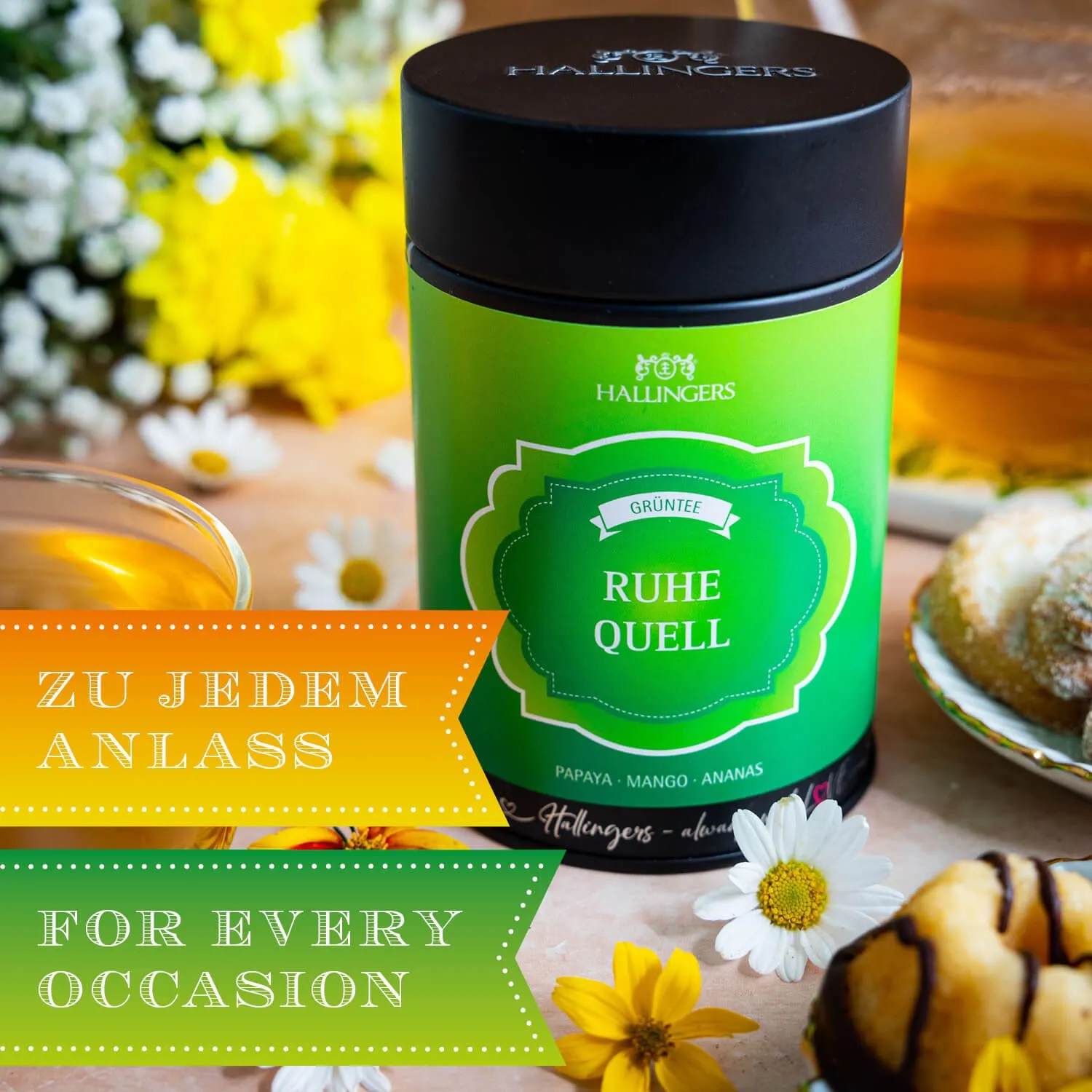 VOLLES AROMA, VOLLER GENUSS - Edition \Ruhequell\: Während andere auf industrielle Standardmischungen und maximale Erträge setzen, überzeugt echter Grüntee durch Finesse, Charakter und ein Aroma fernab gewöhnlicher Massenware