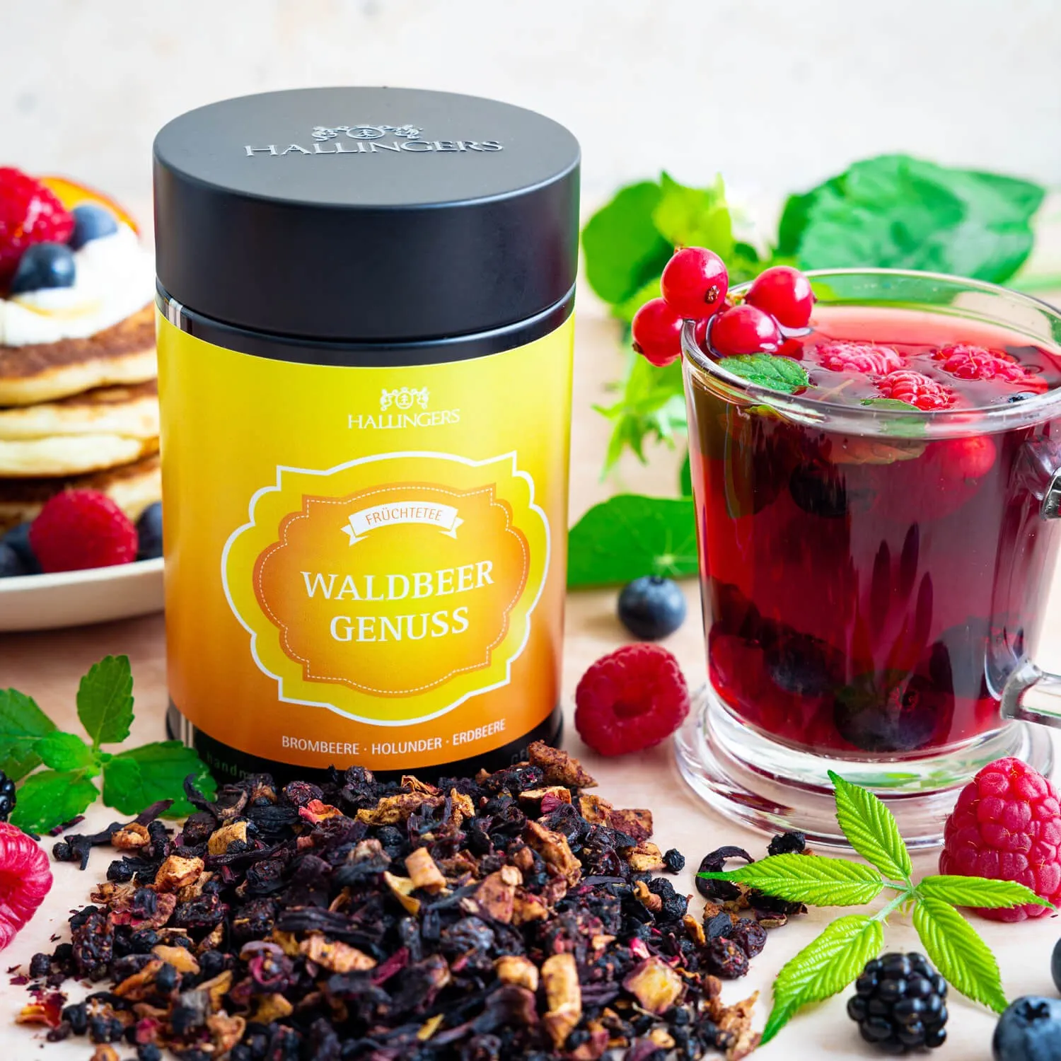 FRÜCHTETEE IN DER GESCHENK-DOSE - Loser Früchte-Tee mit fruchtigem Aroma, stilvoll verpackt in einer hochwertigen Geschenk-Dose. Die besondere Geschenkidee für Teeliebhaber, Genießer & entspannte Genussmomente