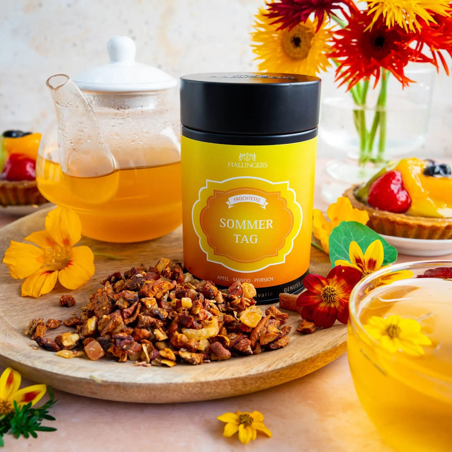 FRÜCHTETEE IN DER GESCHENK-DOSE - Loser Früchte-Tee mit fruchtigem Aroma, stilvoll verpackt in einer hochwertigen Geschenk-Dose. Die besondere Geschenkidee für Teeliebhaber, Genießer & entspannte Genussmomente
