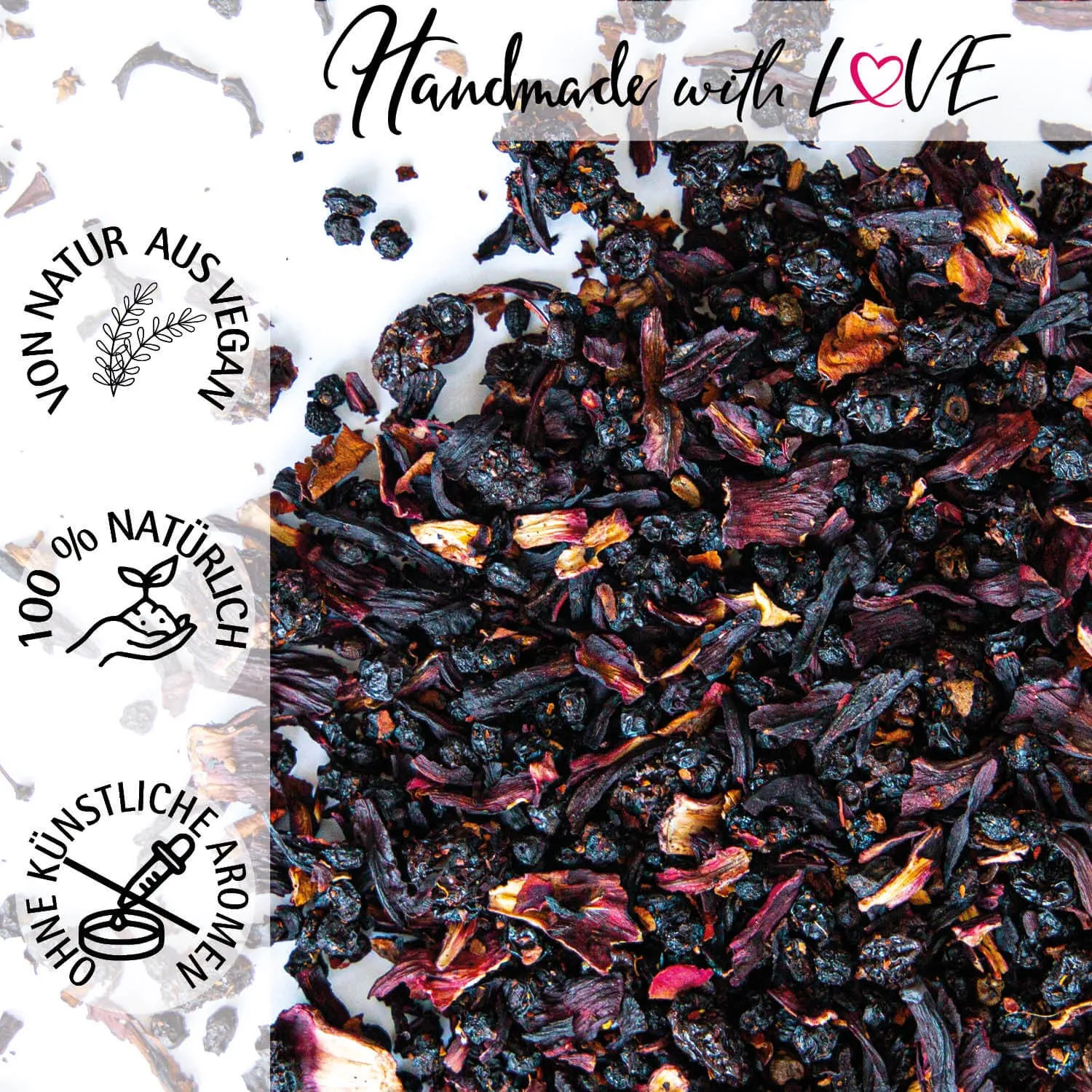 Wilde Waldbeere (mit Hibiskus, Holunder & Attichbeere) - Früchtetee, loser Tee Geschenkdose