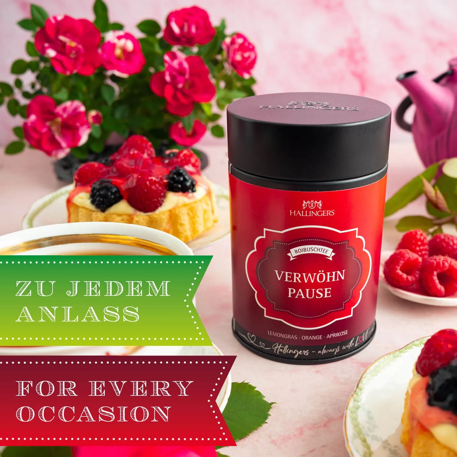 VOLLES AROMA, VOLLER GENUSS - Edition \Verwöhnpause\: Während andere auf industrielle Standardmischungen und maximale Erträge setzen, überzeugt unser Rooibos Tee durch Tiefe, Natürlichkeit & ein Aroma mit unverwechselbarem Charakter