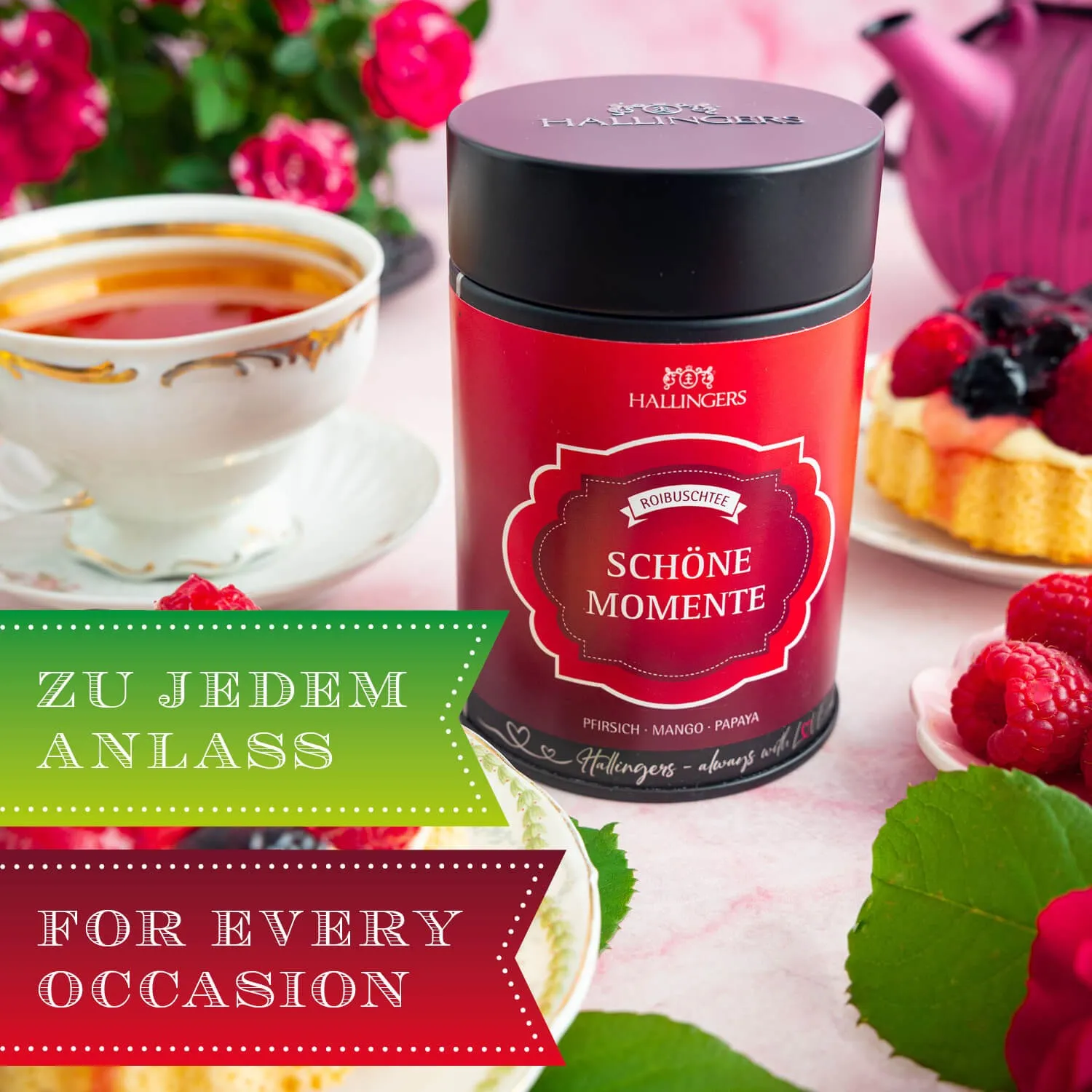 VOLLES AROMA, VOLLER GENUSS - Edition \Schöne Momente\: Während andere auf industrielle Standardmischungen und maximale Erträge setzen, überzeugt unser Rooibos Tee durch Tiefe, Natürlichkeit & ein Aroma mit unverwechselbarem Charakter