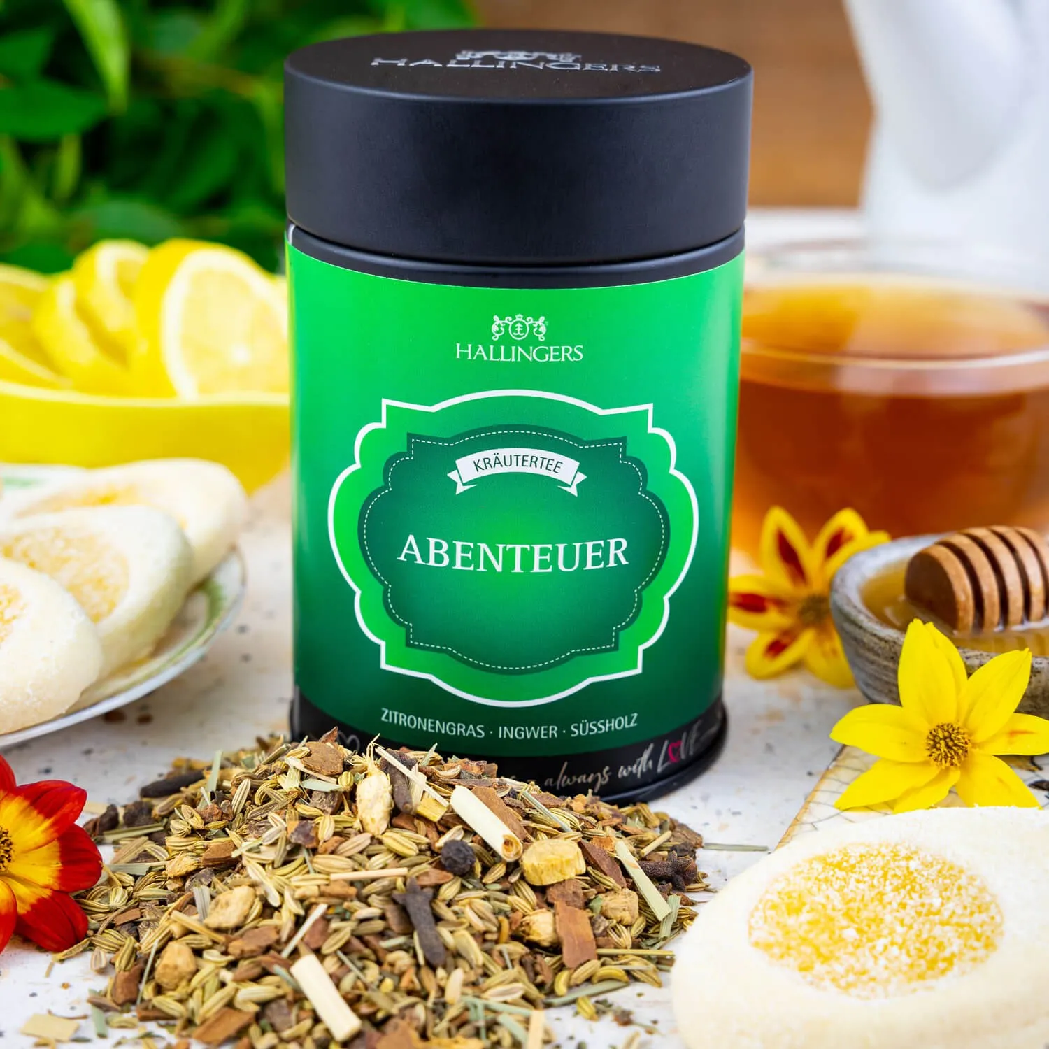 KRÄUTERTEE IN DER GESCHENK-DOSE - Loser Kräuter- & Erkältungs-Tee mit fein abgestimmten Kräutern, stilvoll verpackt in einer hochwertigen Geschenk-Dose. Die besondere Geschenkidee für Teeliebhaber & entspannte Wohlfühlmomente