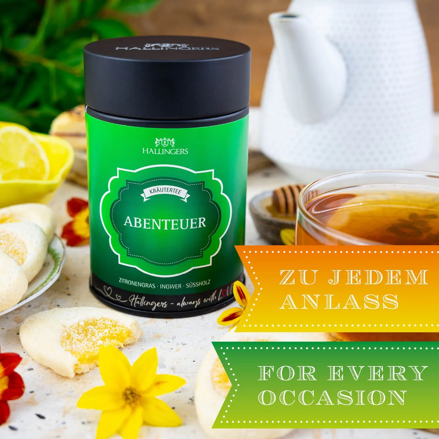 VOLLES AROMA, VOLLER GENUSS - Edition \Abenteuer\: Vergiss austauschbare Teebeutel ohne Persönlichkeit - außergewöhnlicher Kräutertee beginnt, wo Qualität wichtiger ist als Masse und jede Tasse ihren eigenen Charakter entfaltet