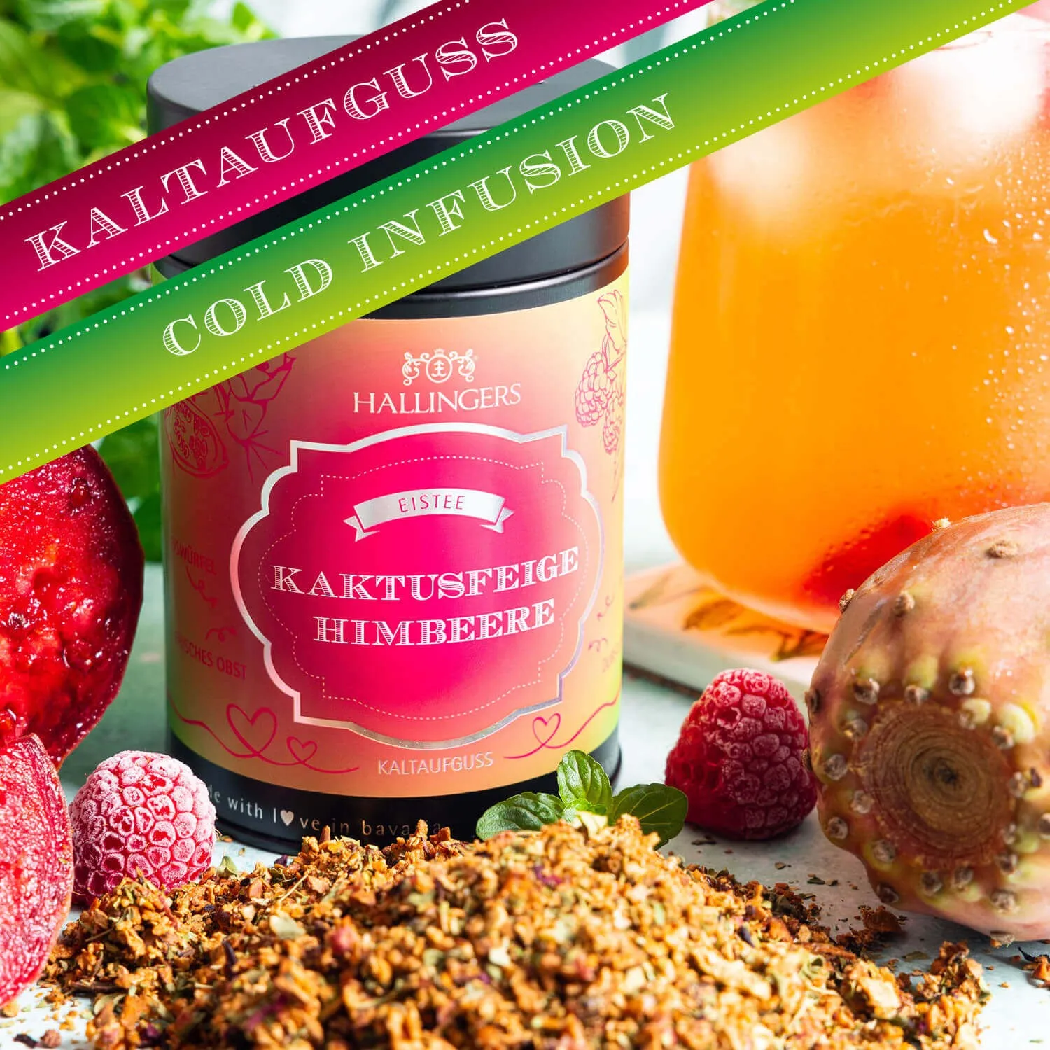 VOLLES AROMA, VOLLER GENUSS - Edition \Kaktusfeige-Himbeere\: Schluss mit Kaltaufgüssen, die vor allem süß schmecken - der Unterschied zeigt sich dort, wo ausgewählte Zutaten, Frische und echter Teegenuss wichtiger sind als Massenware