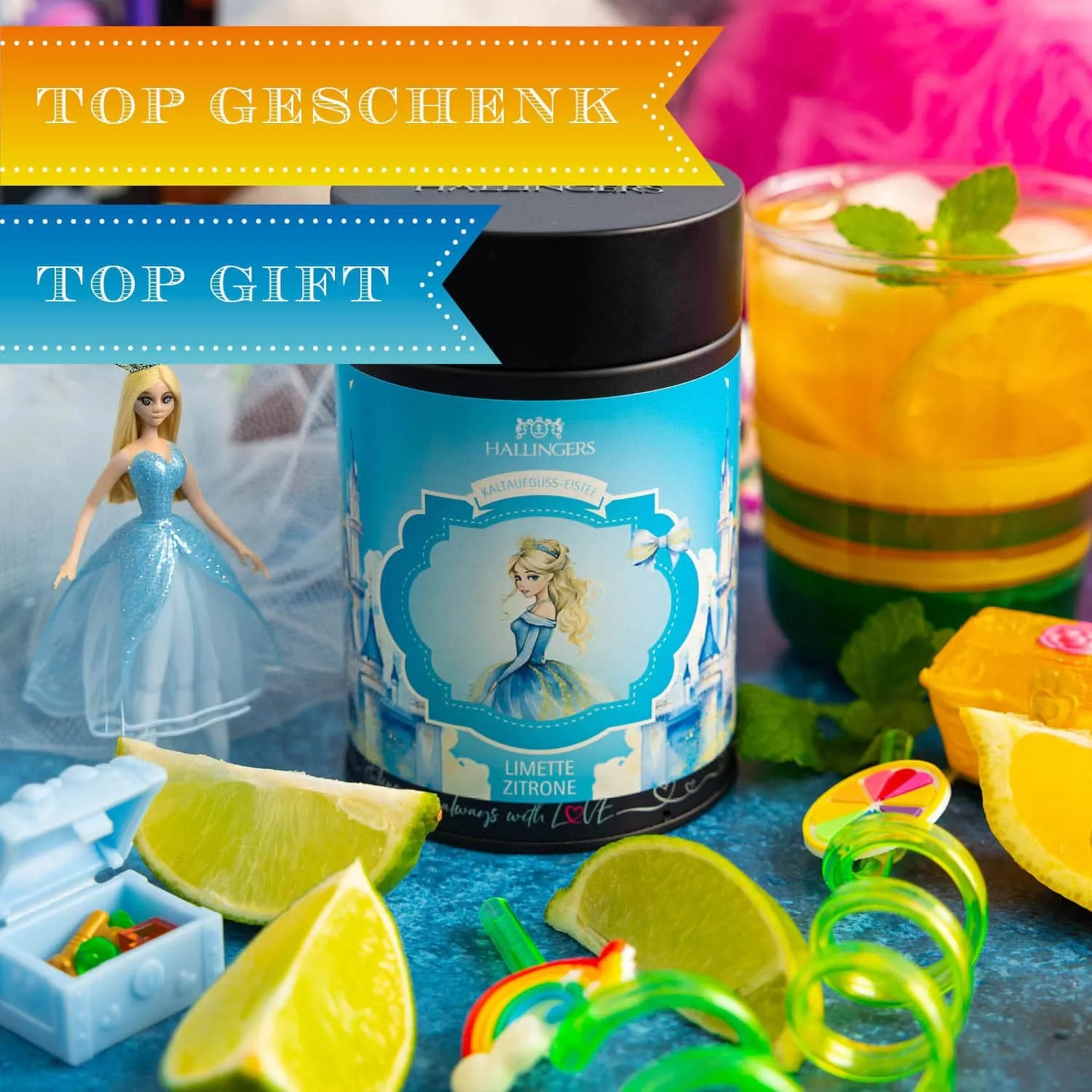 VOLLES AROMA, VOLLER GENUSS - Edition \Eistee Prinzessin\: Schluss mit Kaltaufgüssen, die vor allem süß schmecken - der Unterschied zeigt sich dort, wo ausgewählte Zutaten, Frische und echter Teegenuss wichtiger sind als Massenware